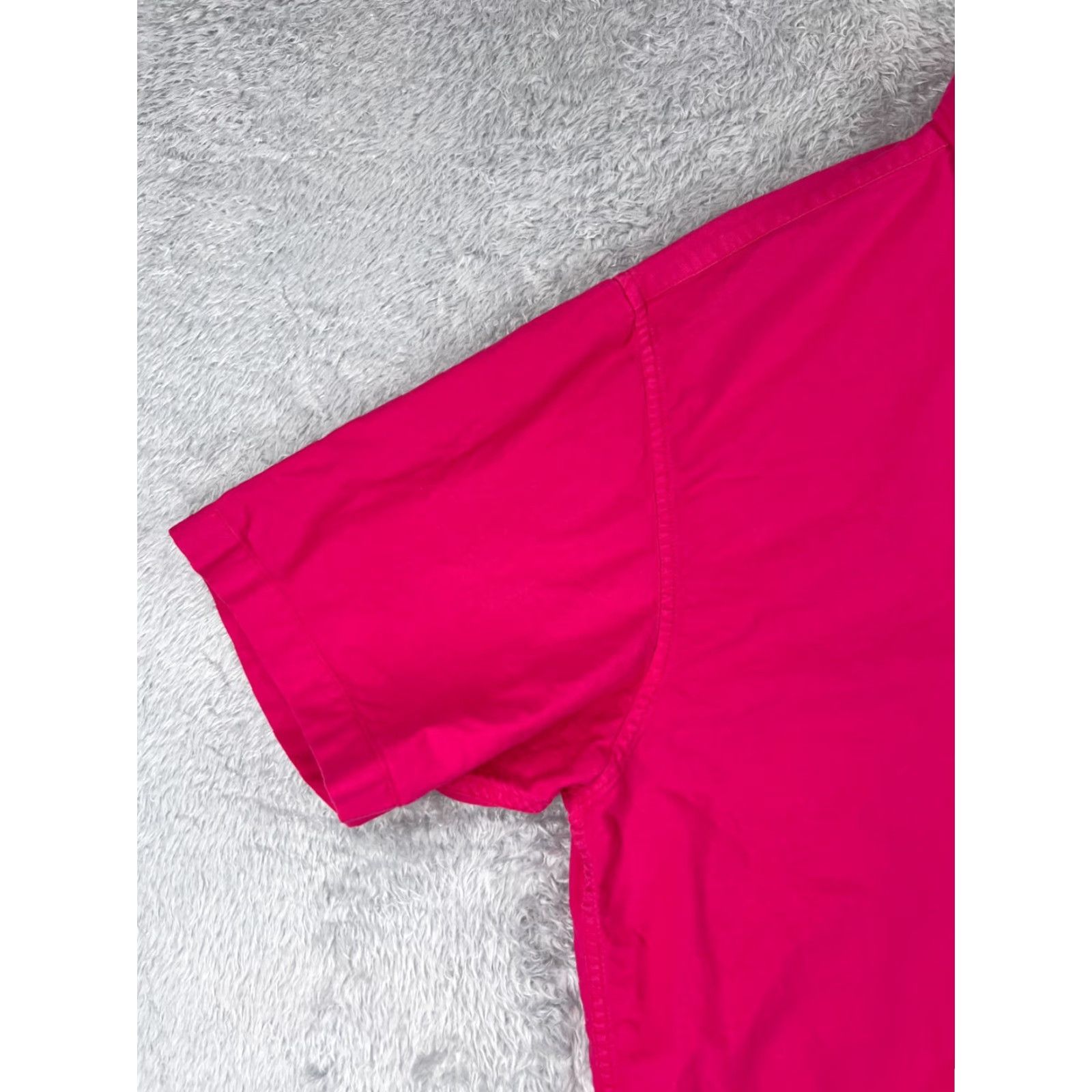 Ralph Lauren VINTAGE Ralph Lauren Shirt Men Large Pink Button-Up Collared Short Sleeve Oversized Pocket Cotton Size US L / EU 52-54 / 3 - 3 Thumbnail