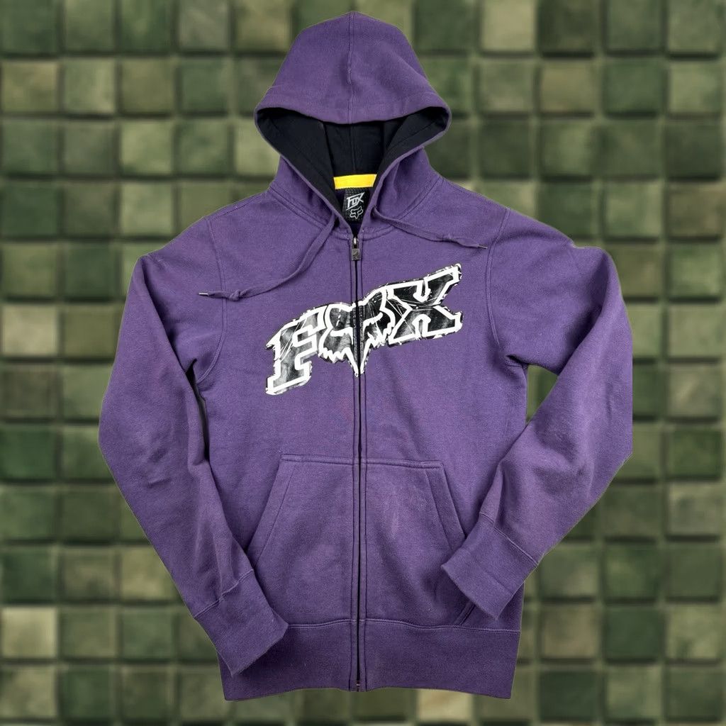 Fox Racing Fox Racing Hoodie Purple Big Logo Spell-Out Y2K Zip Size US S / EU 44-46 / 1 - 1 Thumbnail