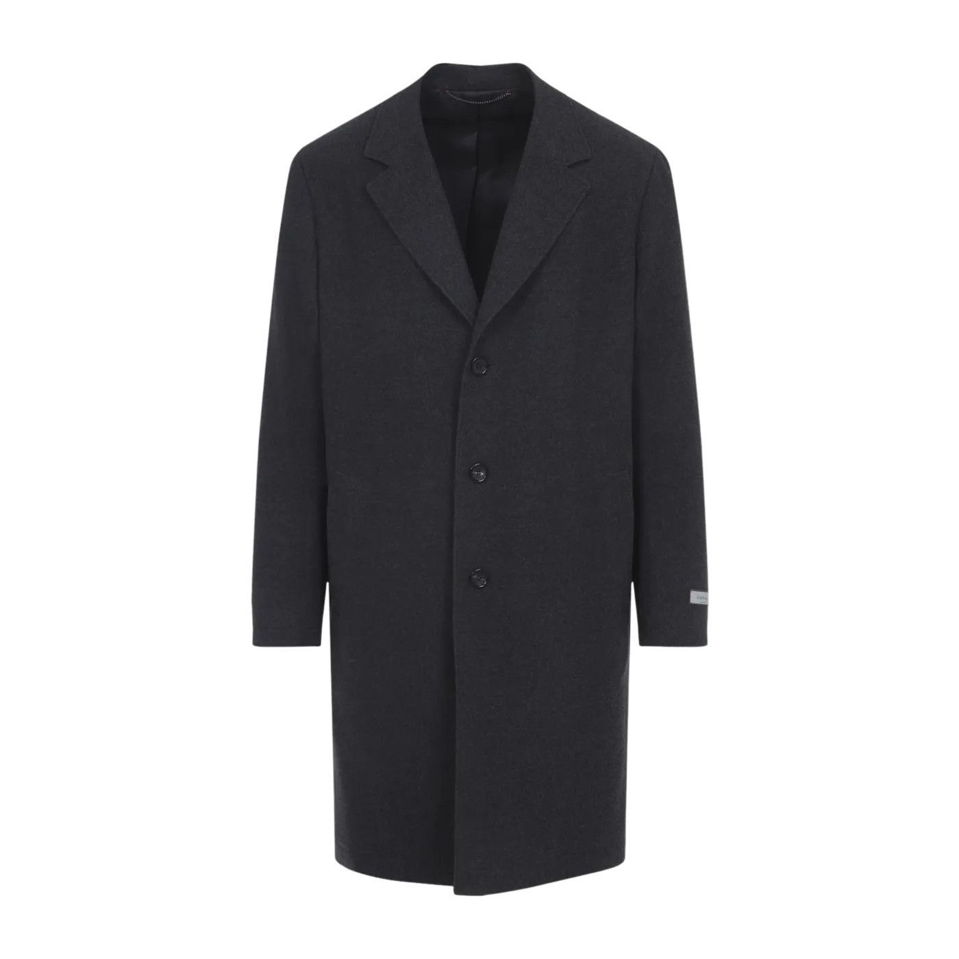 Canali CANALI Dark Gray Wool Coat New & Authentic (Men's Size:XL;) Size US XL / EU 56 / 4 - 1 Thumbnail