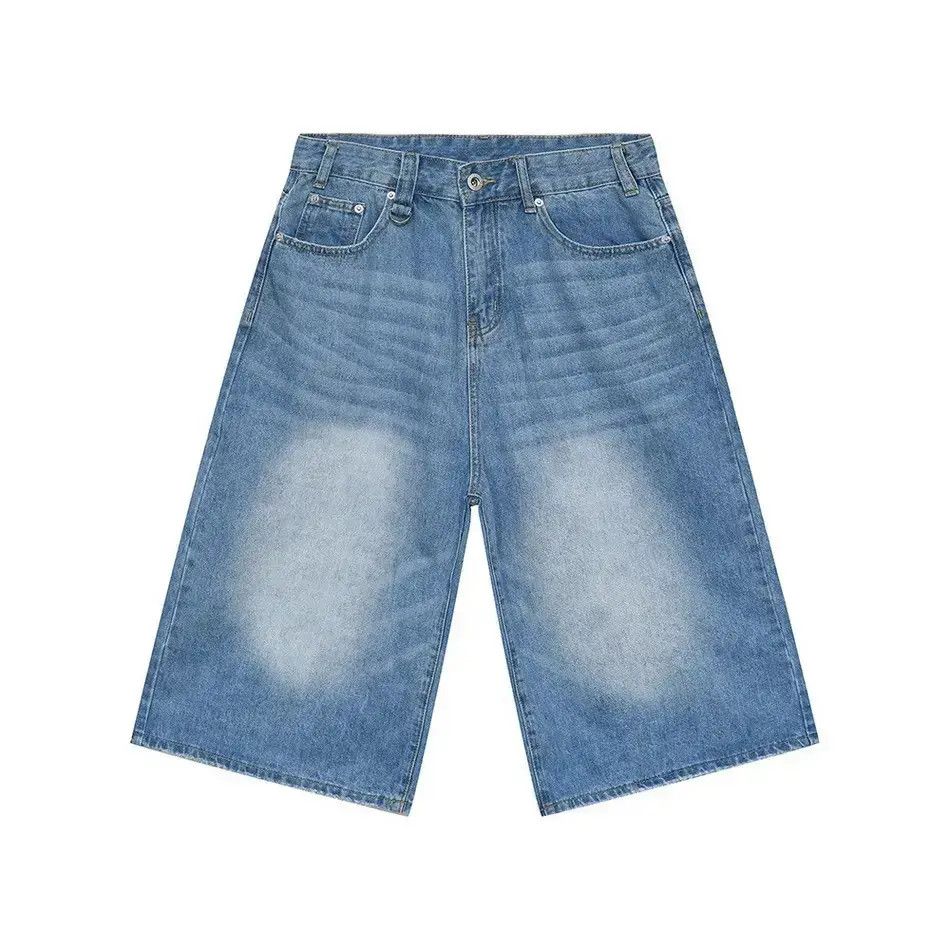 Japanese Brand Retro loose flared wide leg denim shorts Size US 32 / EU 48 - 6 Thumbnail