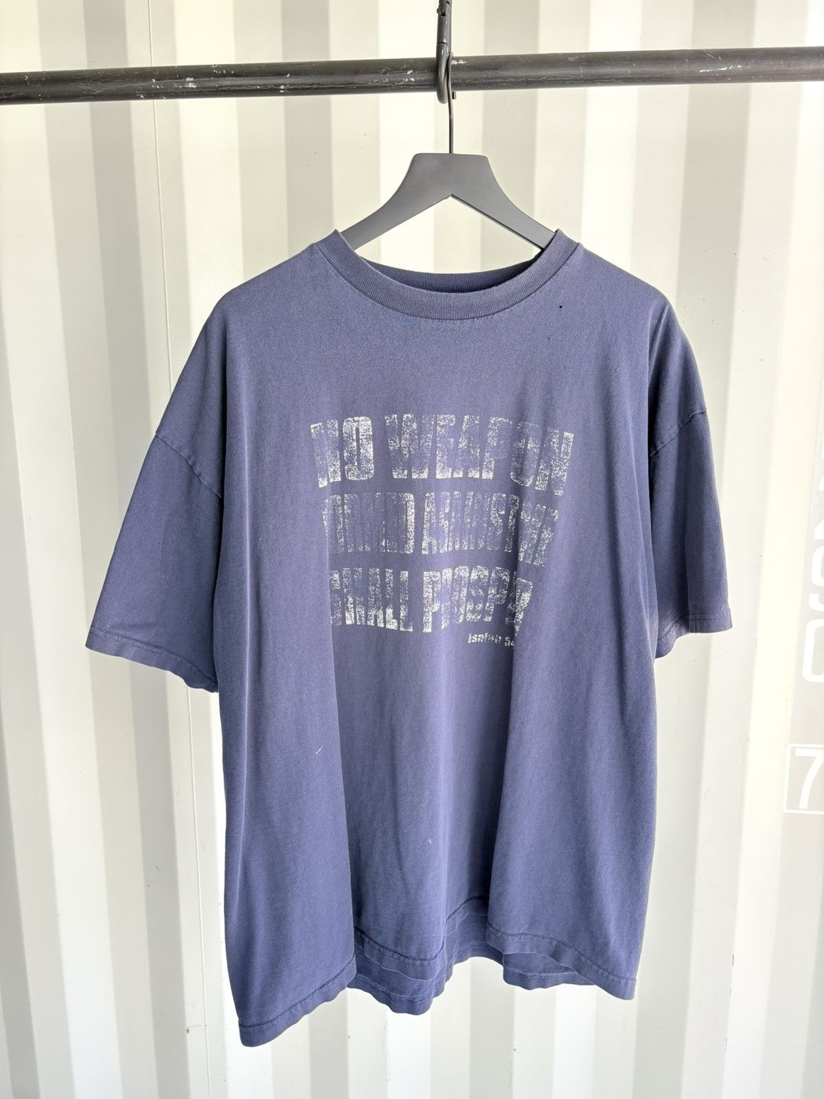 Vintage Vintage Jesus Tee Gods Got My Back Fade Thrashed GRUNGE Band Size US XXL / EU 58 / 5 - 2 Thumbnail