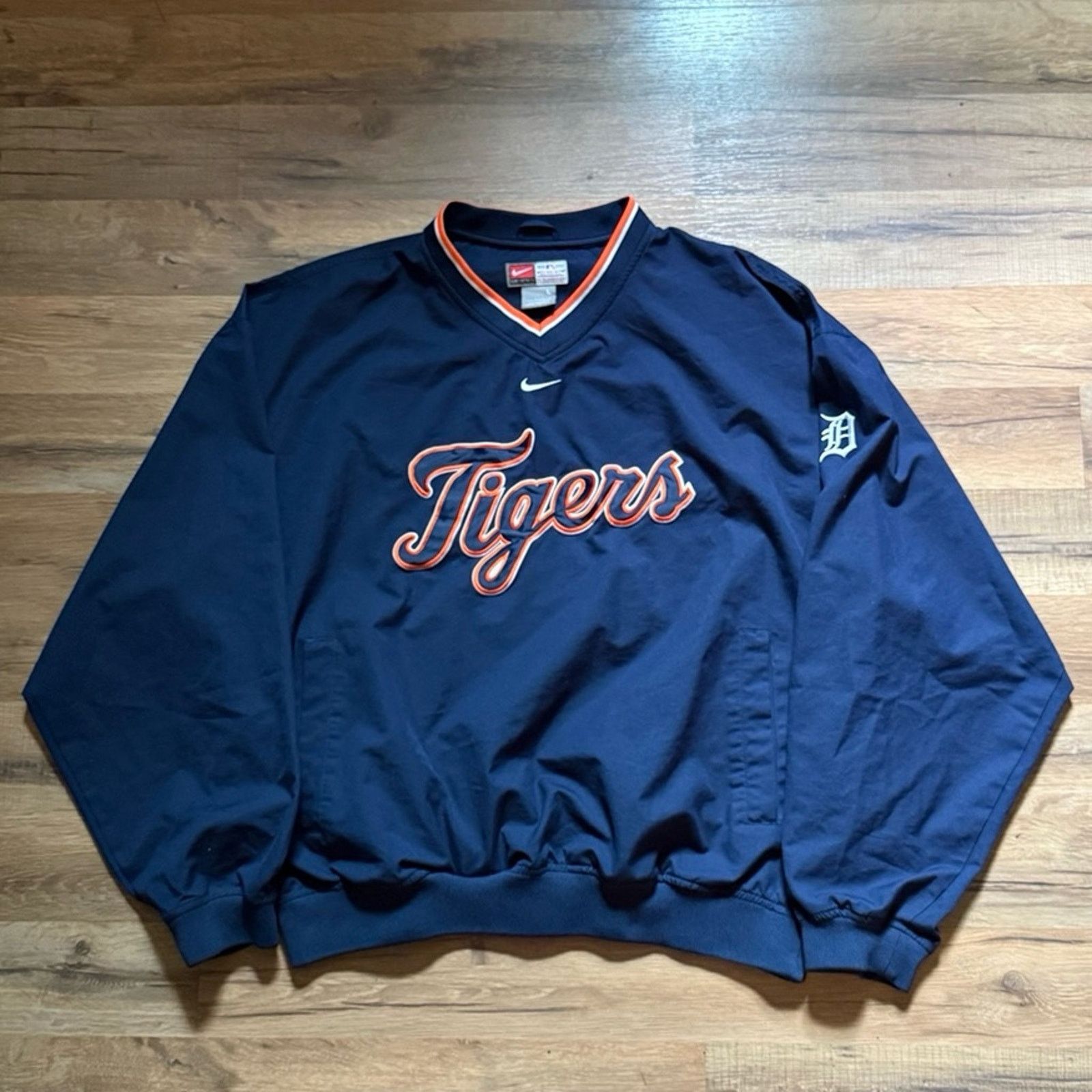 Nike Y2K Nike Team MLB Detroit Tigers Center Swoosh Windbreaker Size US L / EU 52-54 / 3 - 1 Thumbnail