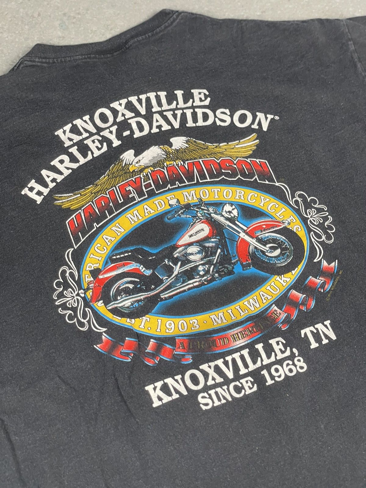 Harley Davidson × Vintage VTG 1991 Harley Davidson Shovelhead T-Shirt Size XL Size US XL / EU 56 / 4 - 6 Thumbnail