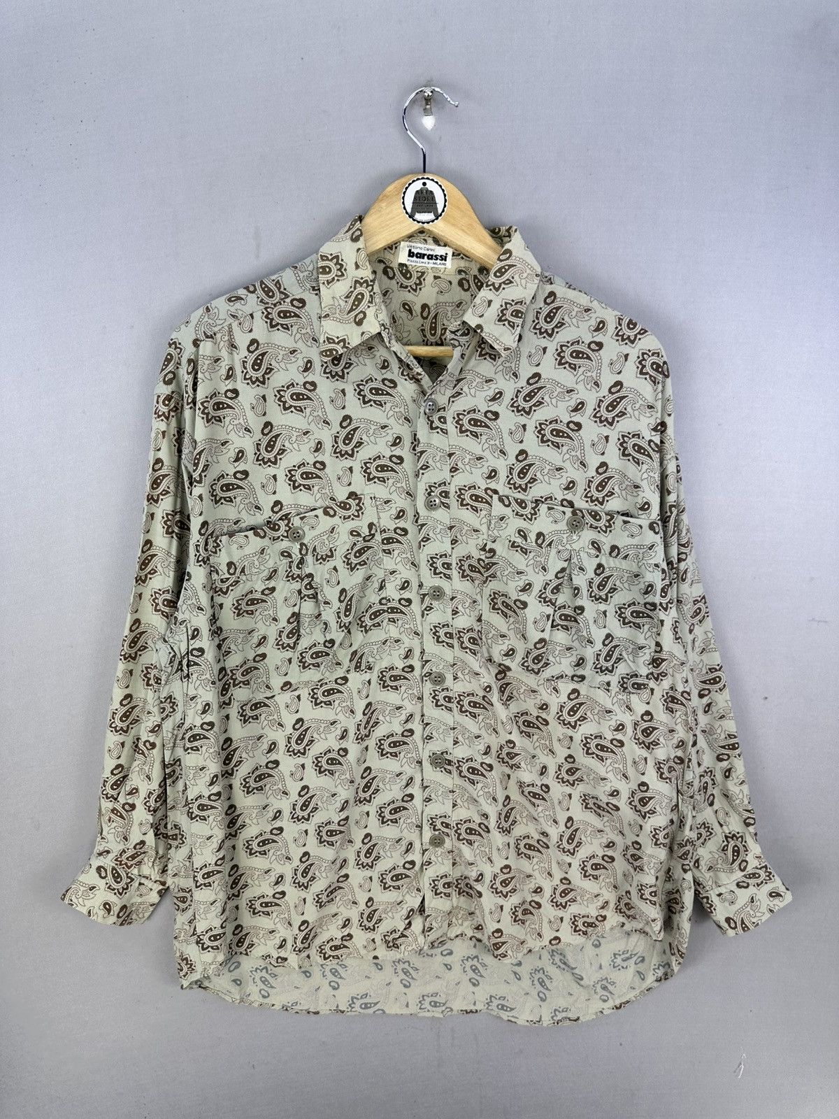Japanese Brand Vittorio Carini Barassi Rayon Shirt Size US XL / EU 56 / 4 - 1 Thumbnail