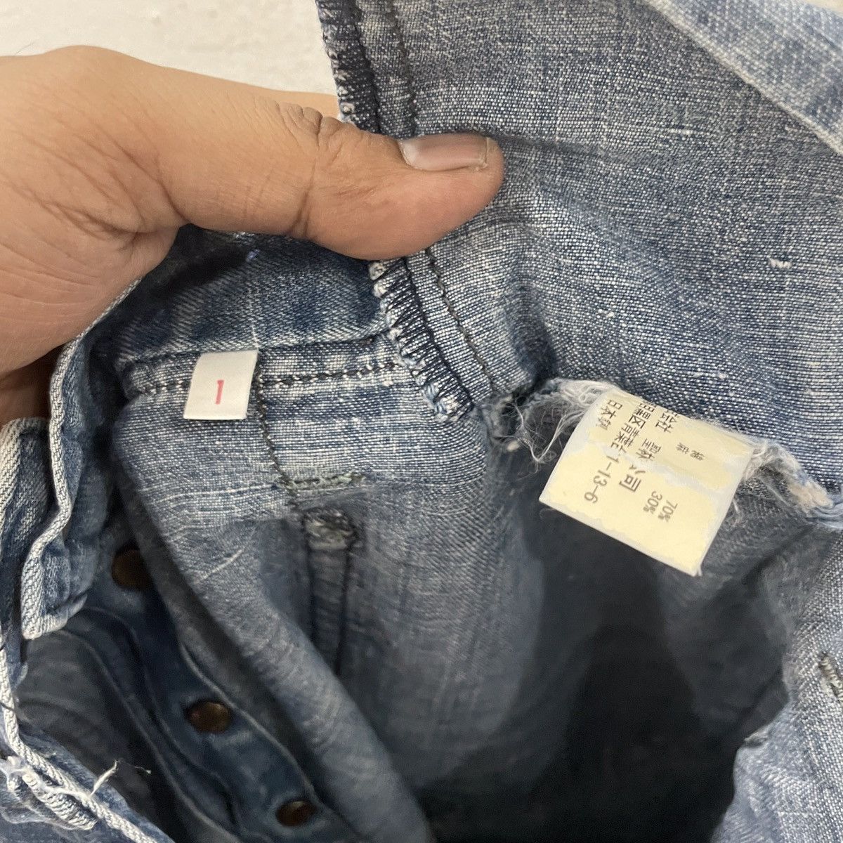 Blue Blue Japan Vintage Blue Blue Japan Bush Denim Jeans Size US 30 / EU 46 - 7 Thumbnail