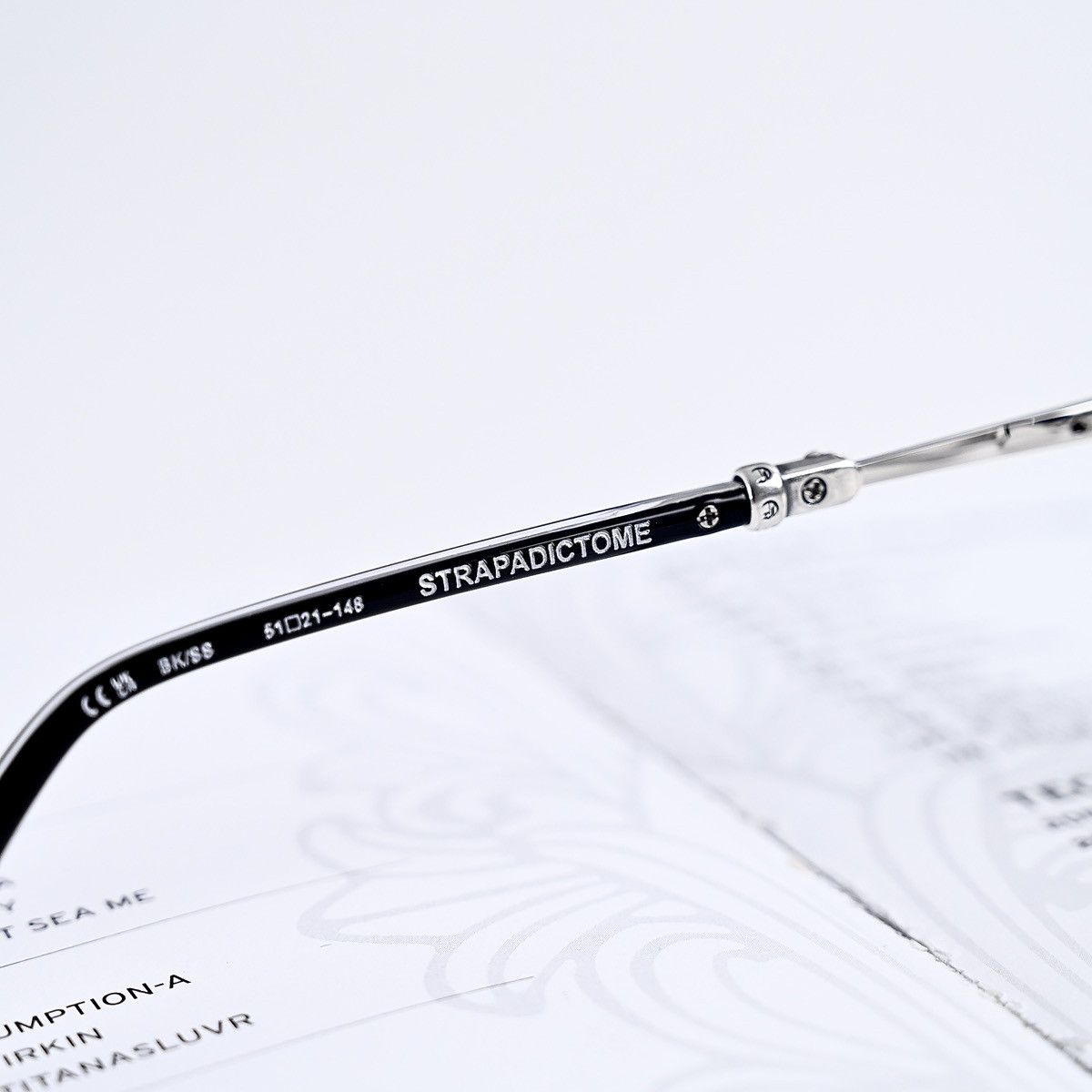 Chrome Hearts CHROME HEARTS STRAPADICTOME GLASSES Size ONE SIZE - 9 Thumbnail