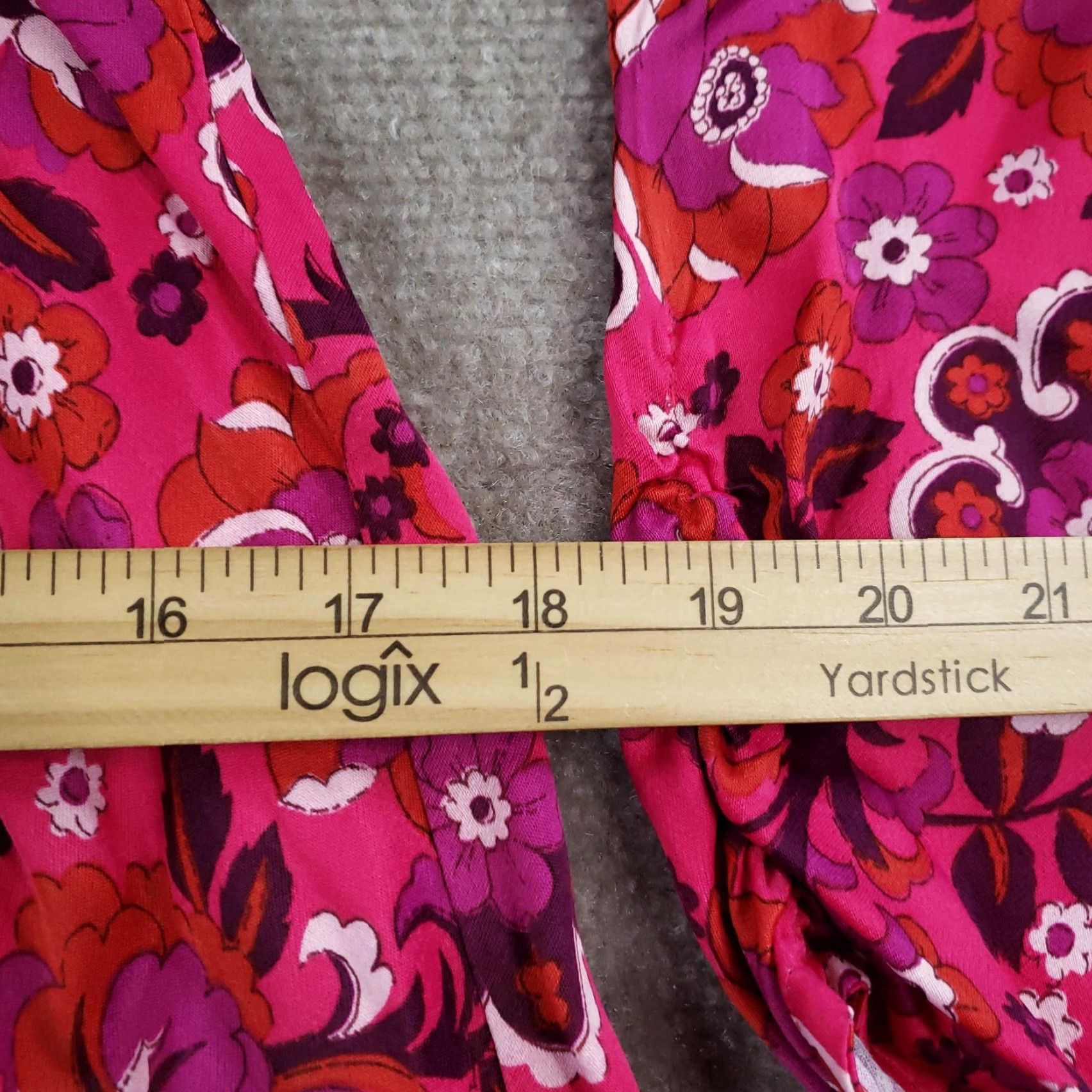 Vintage Maeve Dress Women Small Pink Floral Long Sleeve Mini Wrap Size S / US 4 / IT 40 - 5 Thumbnail