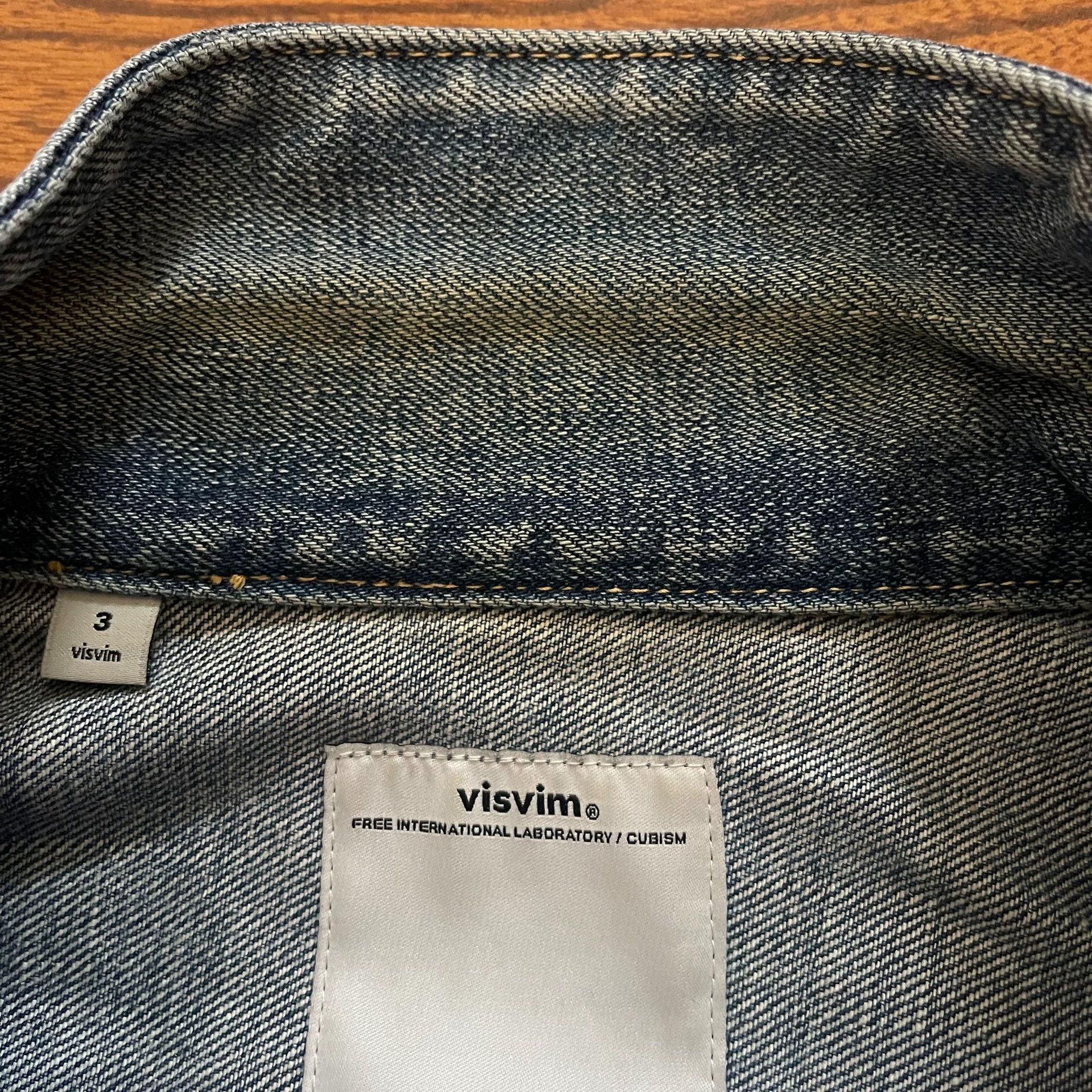 Visvim Visvim 16AW Chore Damaged Denim Jacket Size 3 Size US L / EU 52-54 / 3 - 5 Thumbnail