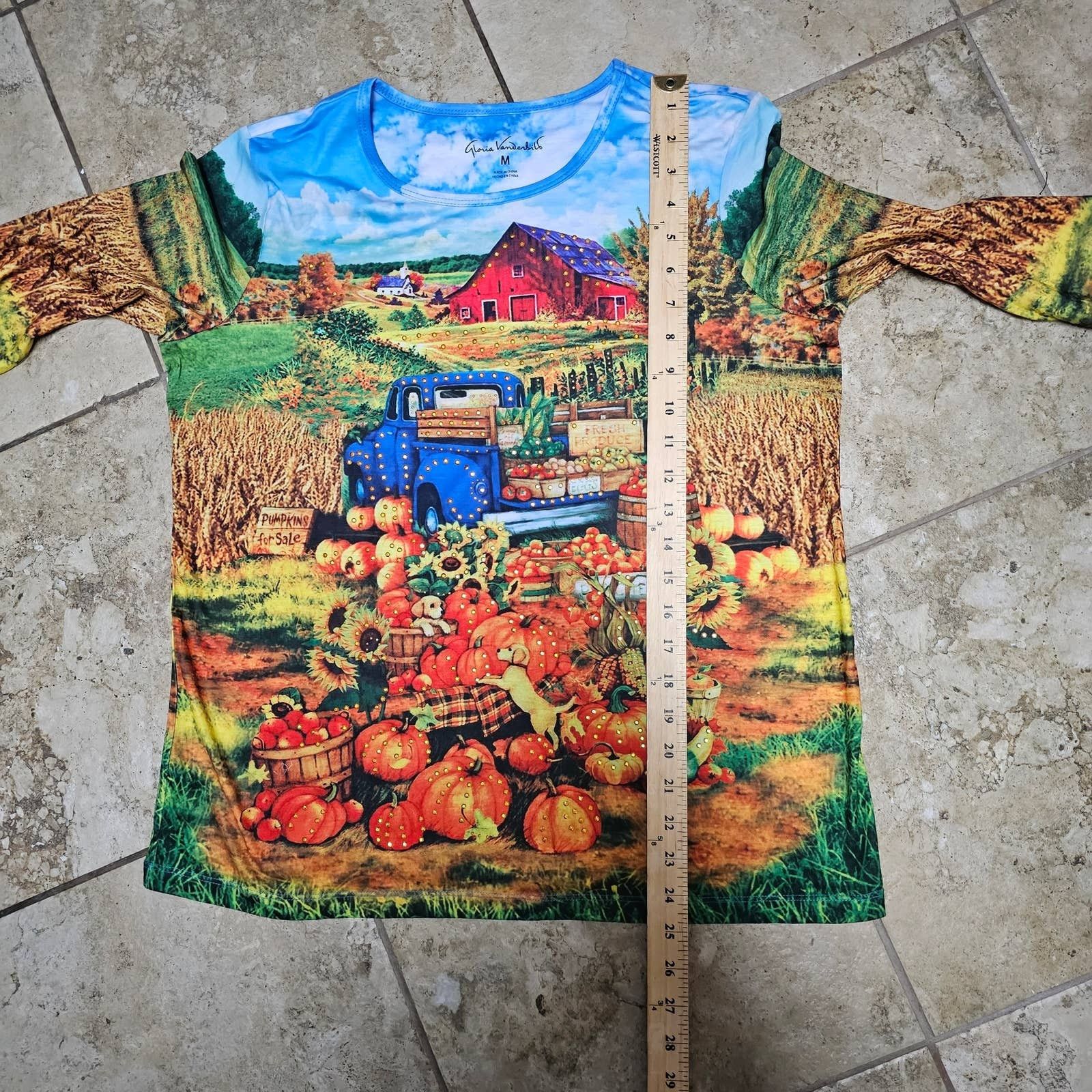 Gloria Vanderbilt Lot of 3 Gloria Vanderbilt Fall/Holiday Theme Shirts Size M Size M / US 6-8 / IT 42-44 - 13 Thumbnail