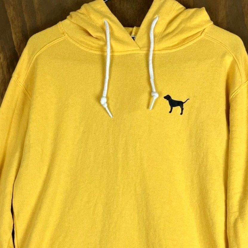 Vintage VINTAGE Victoria's Secret Pink Womens Sweatshirt Pullover Hooded Yellow XS Regular Sweatshirt Women Size XS / US 0-2 / IT 36-38 - 2 Thumbnail