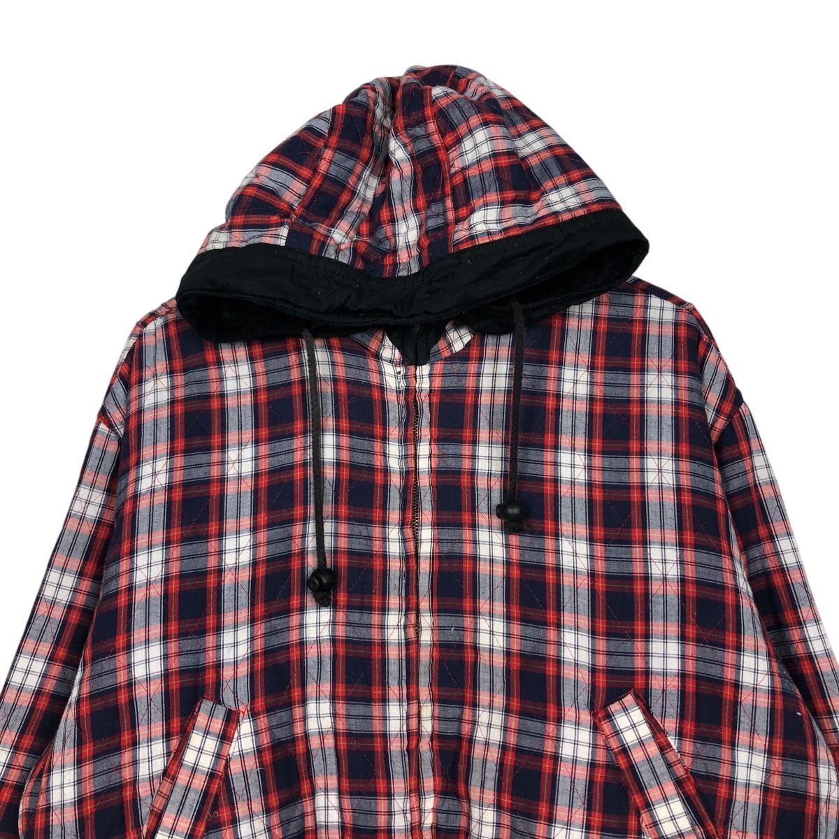 📌Vintage Reversible Bomber Jacket Union Bay Tartan Design