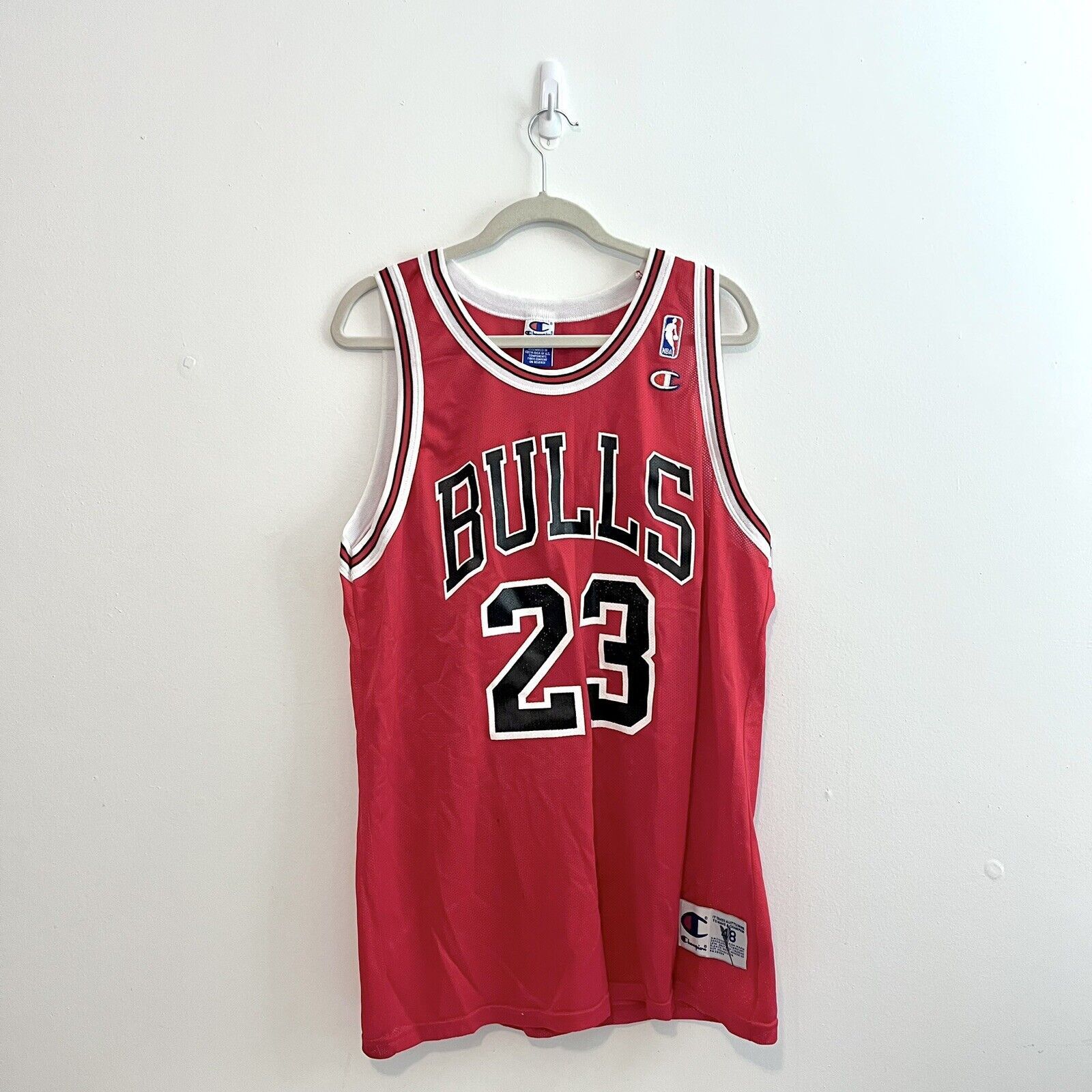 1990s Champion Chicago Bulls #23 Blank Jersey Rare Jordan 48
