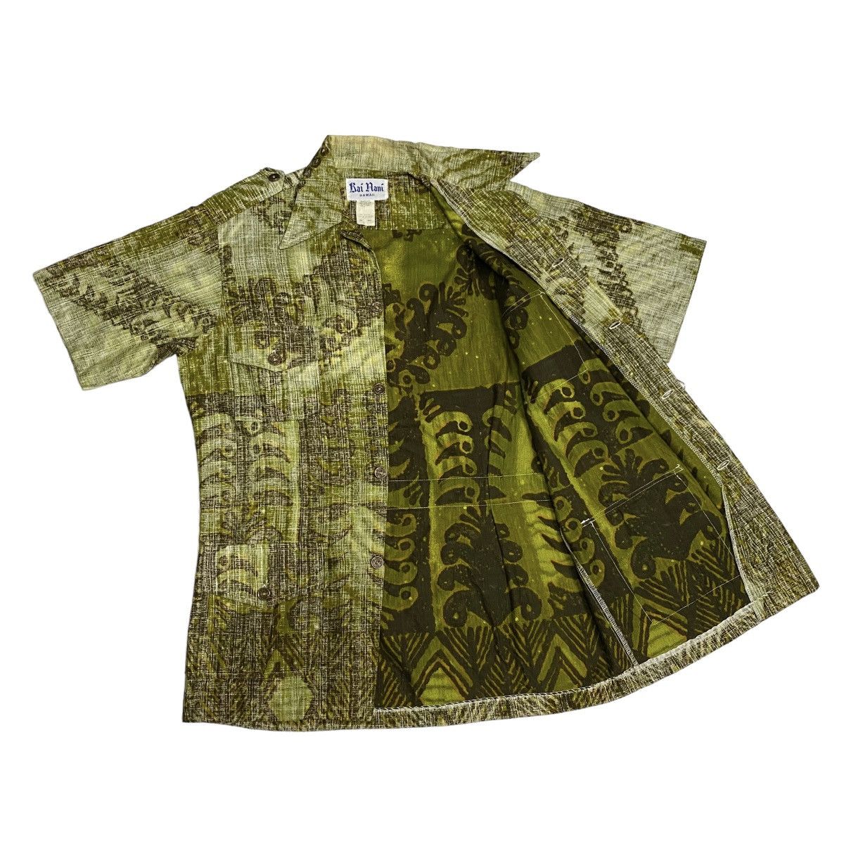 Vintage Kai Nani Made in Hawaii 4pocket metal button shirt Size US M / EU 48-50 / 2 - 6 Thumbnail