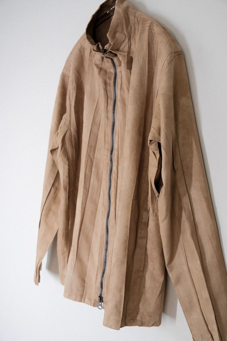 Issey Miyake Issey Miyake Suede stand-up collar knight jacket Size M / US 6-8 / IT 42-44 - 3 Thumbnail