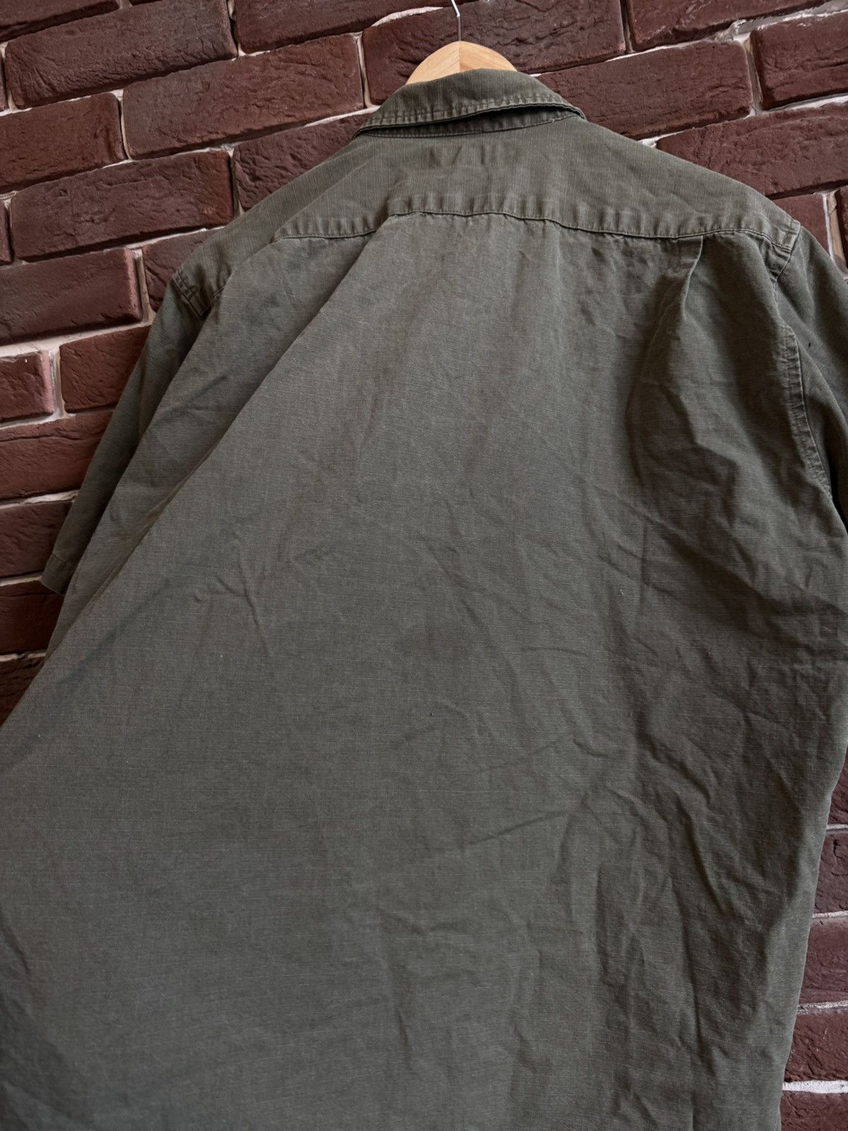 Stussy Vintage 90s Rare Stussy Olive Cargo Button Up Shirt Made USA Size US XL / EU 56 / 4 - 12 Thumbnail