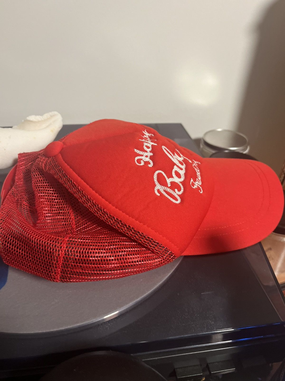 Vintage Vintage Stitched Lettering Trucker Cap Size ONE SIZE - 3 Thumbnail
