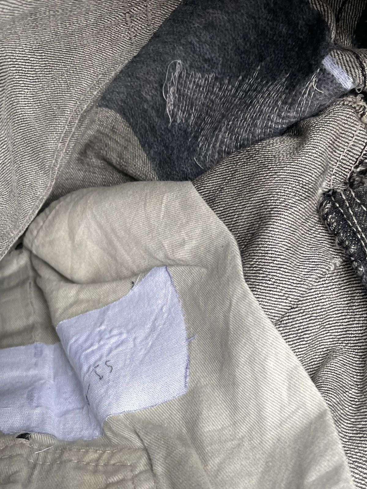 Yohji Yamamoto Against All Risk Distresed Jeans Size US 35 - 19 Thumbnail