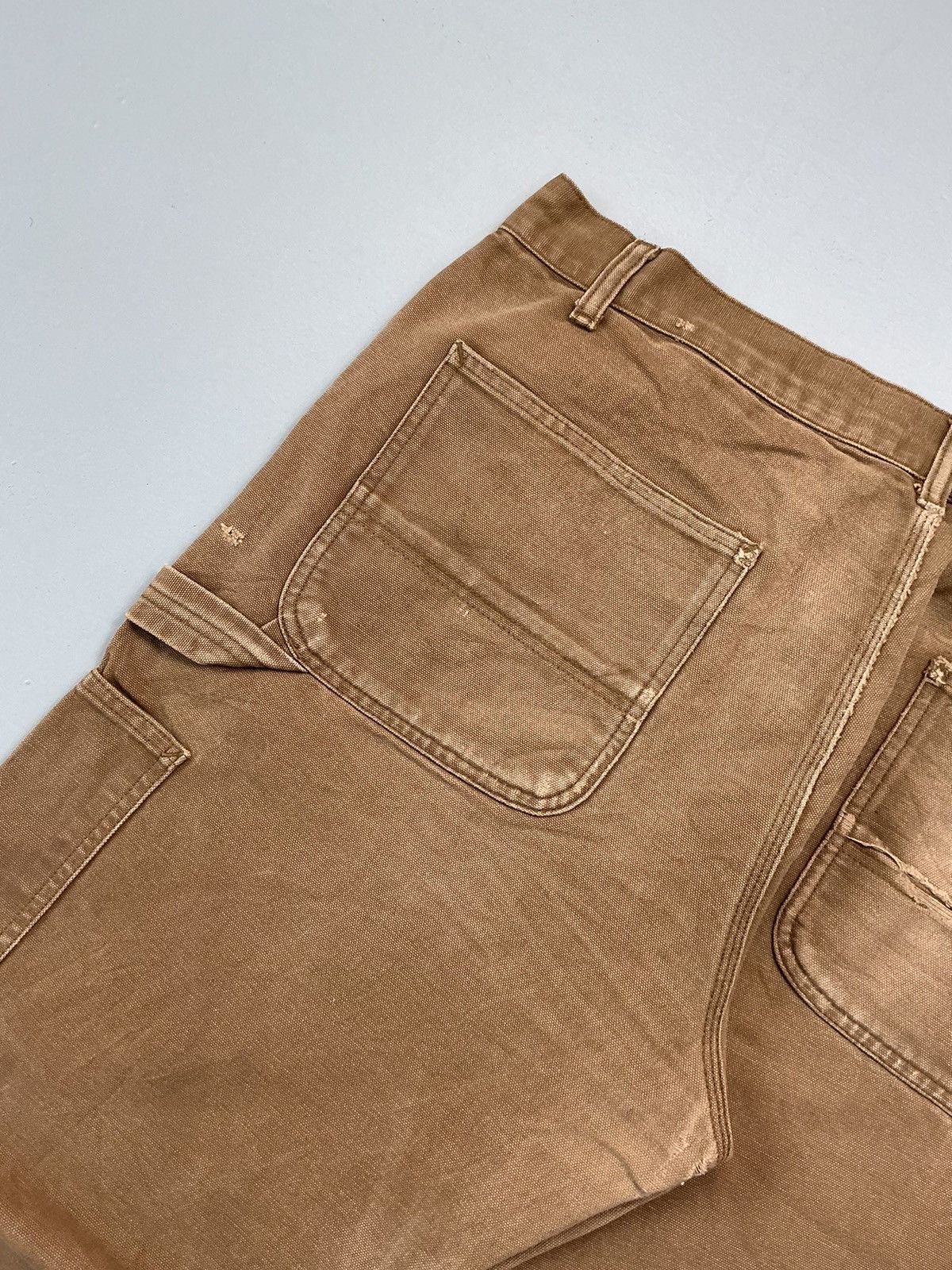 Carhartt Wip Vintage faded Carhartt carpenter damaged denim Size US 40 / EU 56 - 16 Thumbnail