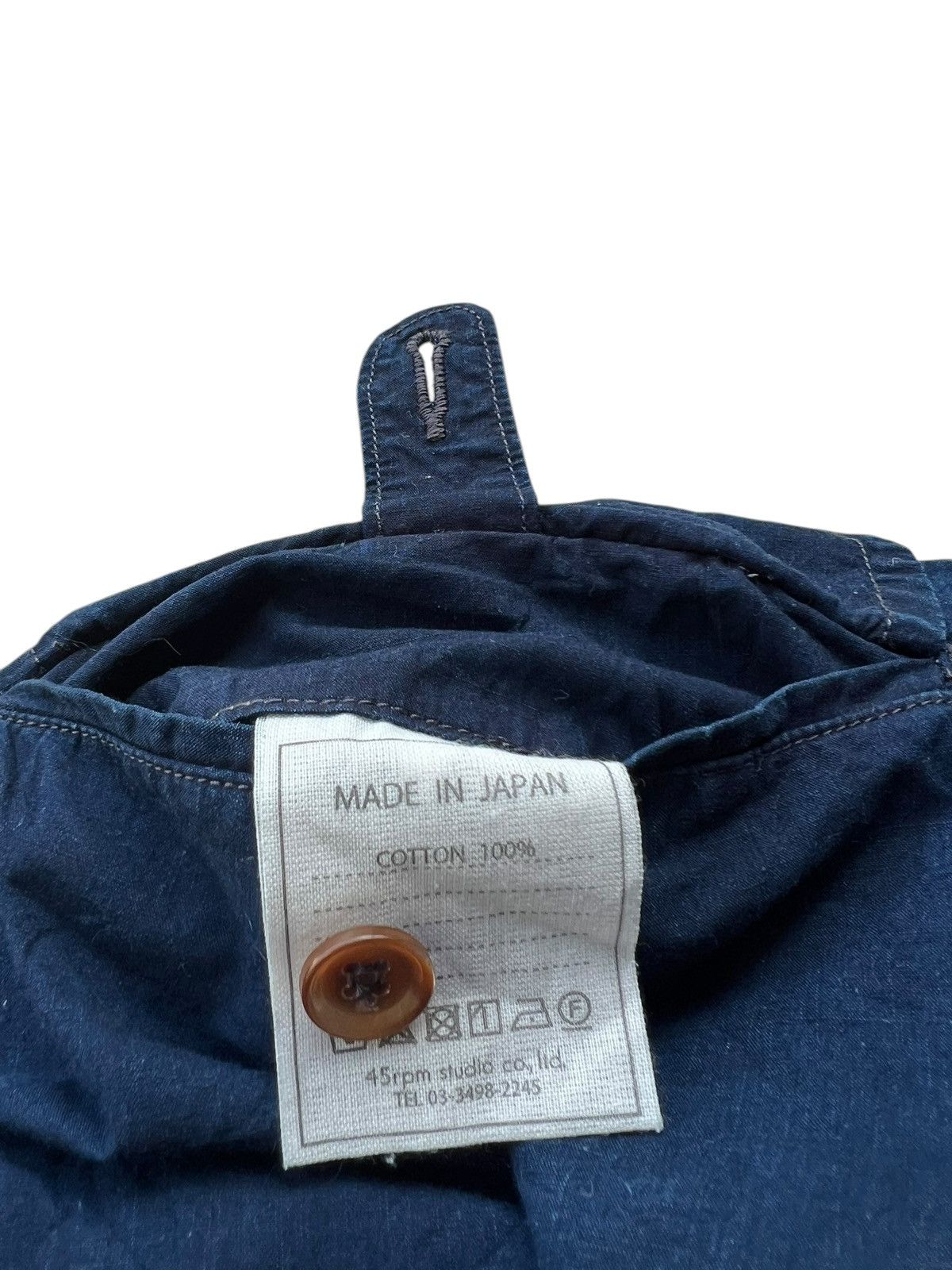 45rpm × Indigo 45rpm Japan Indigo Cotton Poplin Gurkha Trouser Pant Loose Size US 32 / EU 48 - 22 Thumbnail