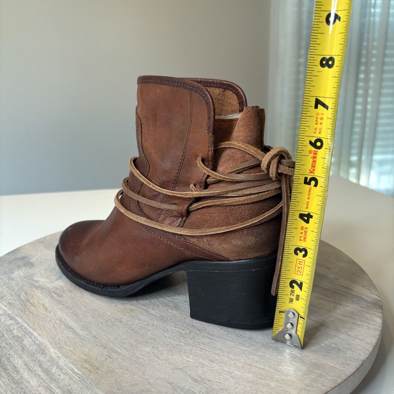 Freeman Freebird Casey Brown Ankle Boots Women’s Size 9 Distressed Size US 9 / IT 39 - 9 Thumbnail
