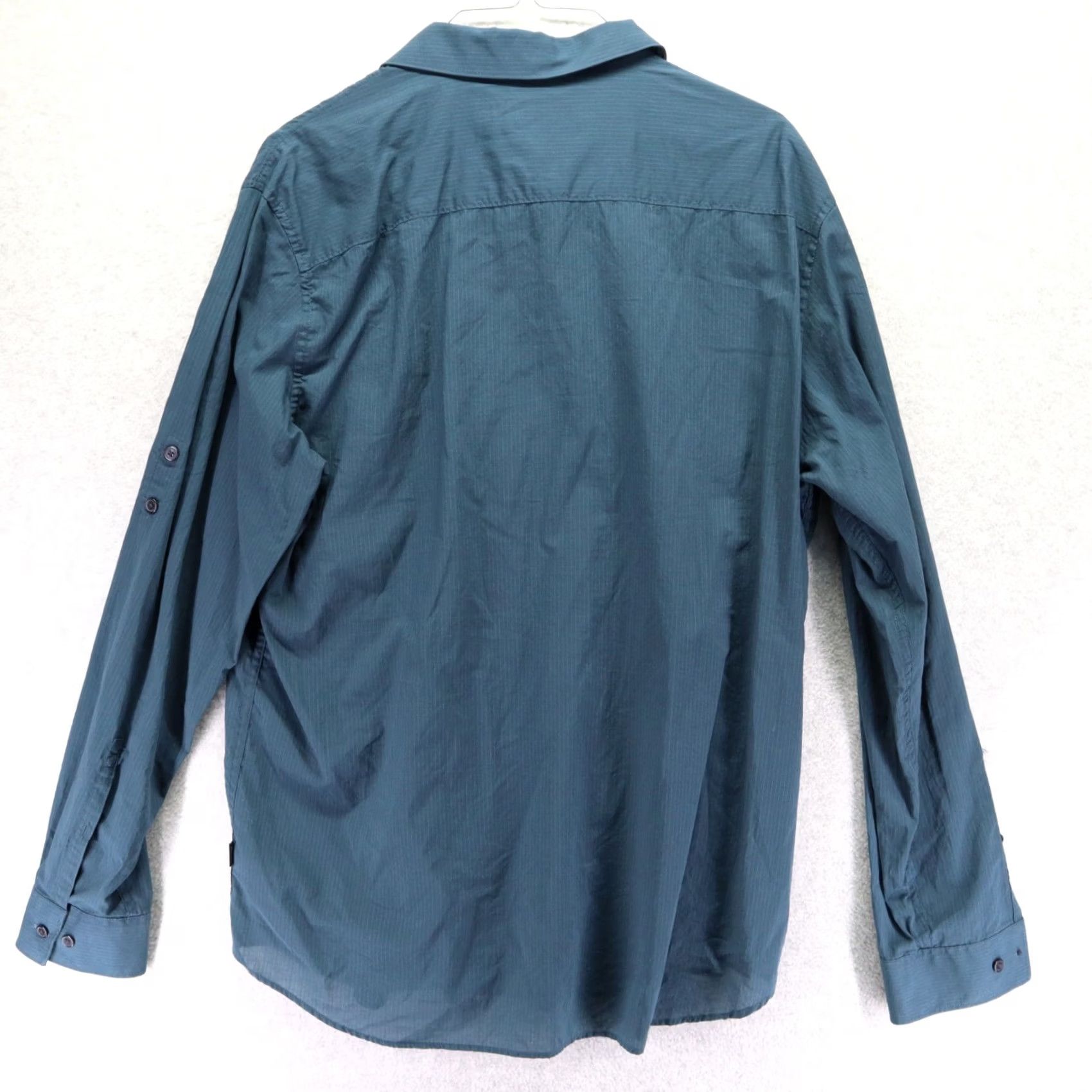 Calvin Klein Calvin Klein Shirt Mens Large Blue Button-Up Flap Pocket Long Sleeve Shirt Size US L / EU 52-54 / 3 - 7 Thumbnail