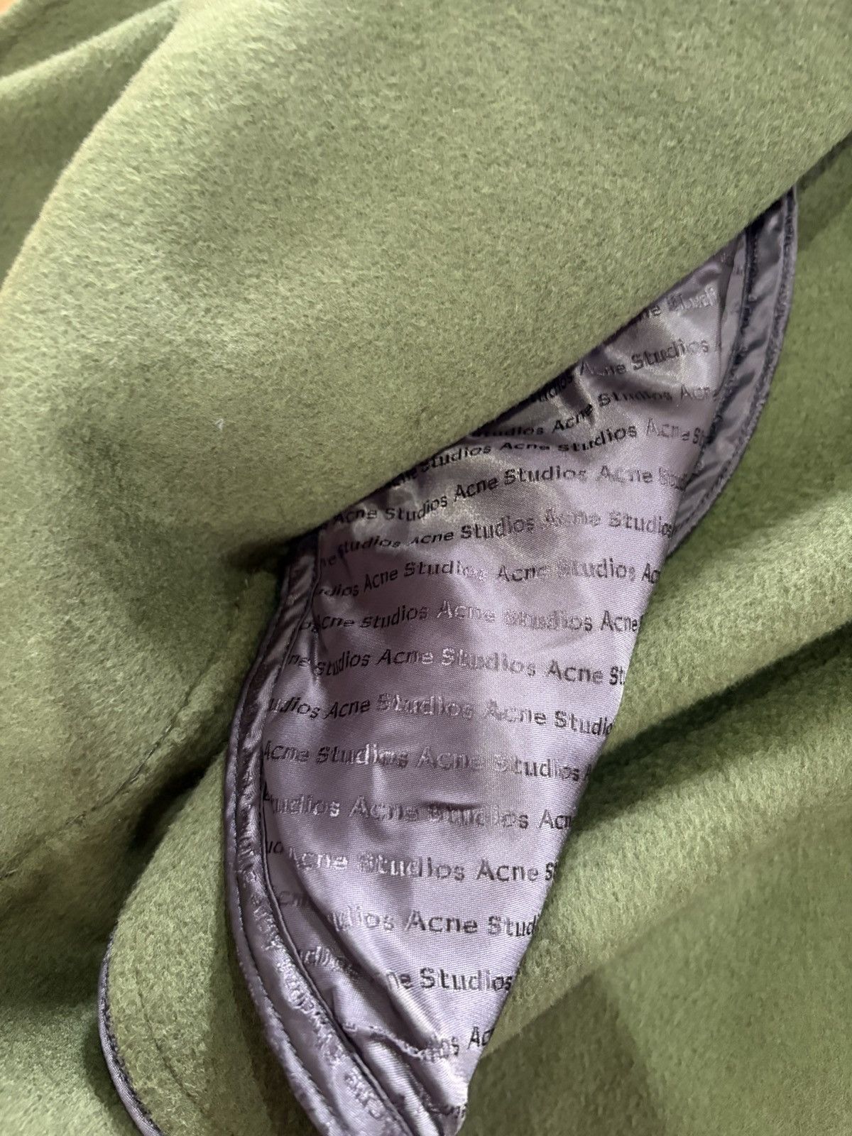 Acne Studios ACNE STUDIOS CHAD COAT CASHMERE OVERCOAT MEDIUM SZ 50 GREEN Size US M / EU 48-50 / 2 - 7 Thumbnail