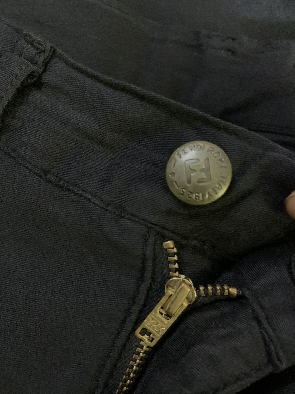 Fendi 💥Fendi Roma Italy Hight Waist Black Pant Size 26" / US 2 / IT 38 - 9 Thumbnail