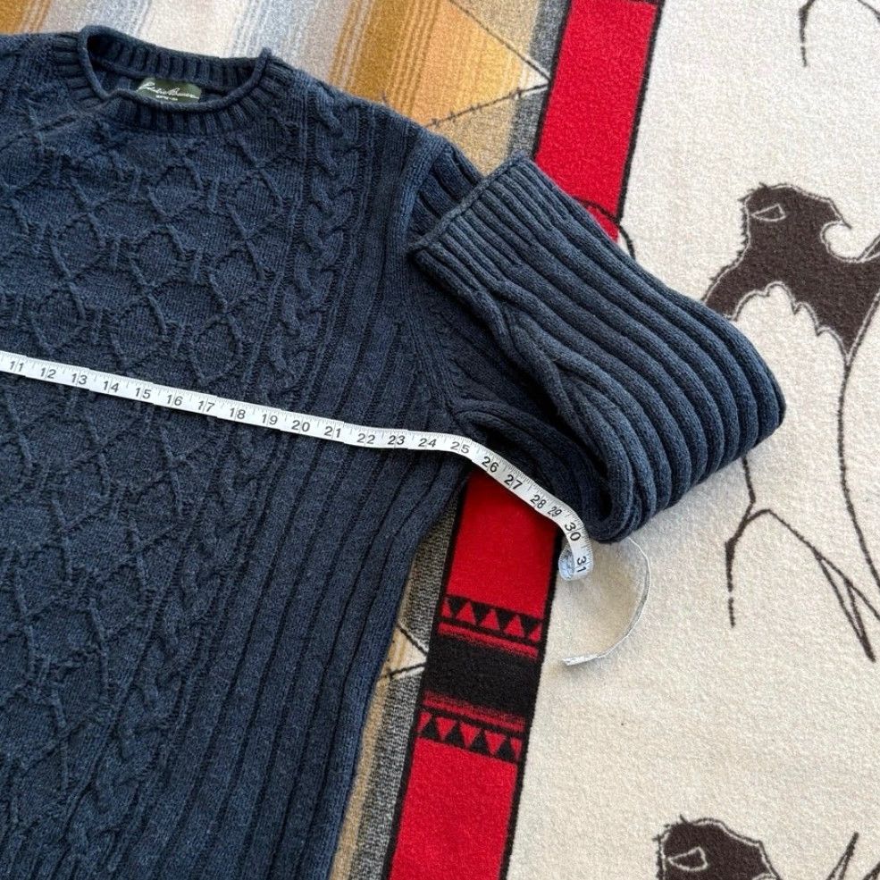 Eddie Bauer VINTAGE Eddie Bauer Roll Neck Knit Sweater Men XL Blue Fisherman Chunky Pullover 90s Knitwear Size US XL / EU 56 / 4 - 5 Thumbnail