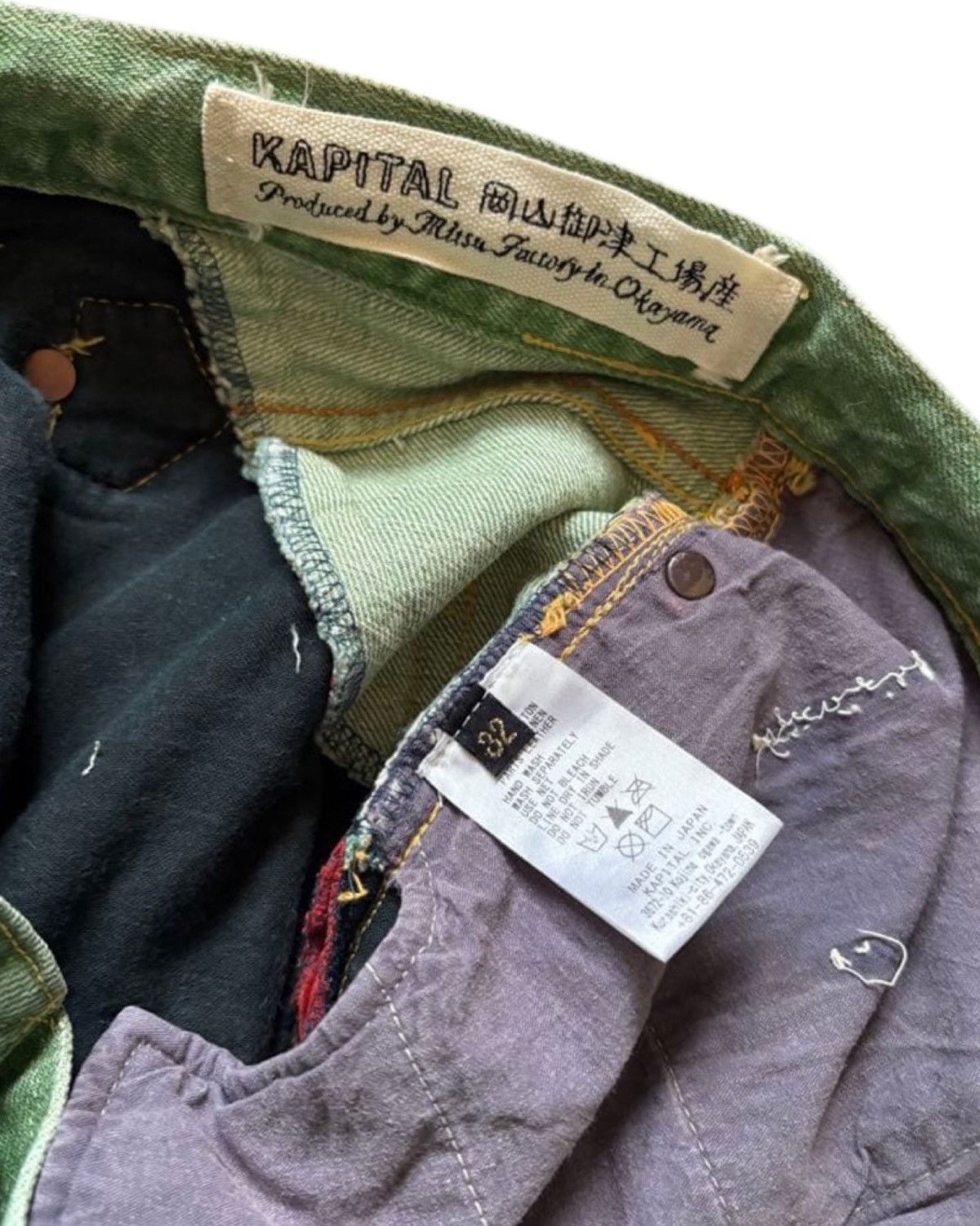 Kapital 🔥RARE🔥 Kapital Boro patchwork denim Size US 32 / EU 48 - 8 Thumbnail