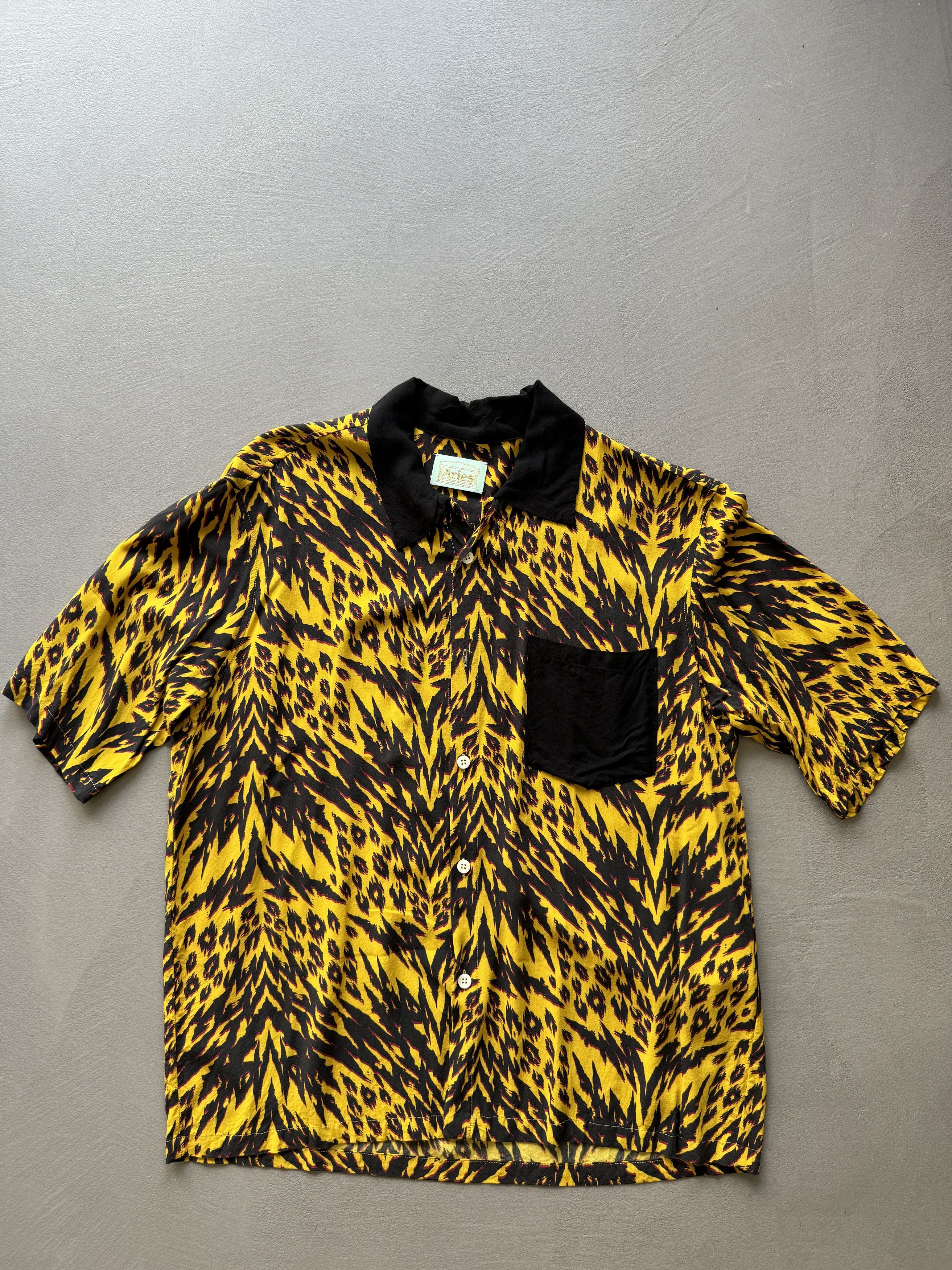 Aries Aries Camp Collar Leopard Print Abstract Festival Shirt Size US M / EU 48-50 / 2 - 1 Thumbnail