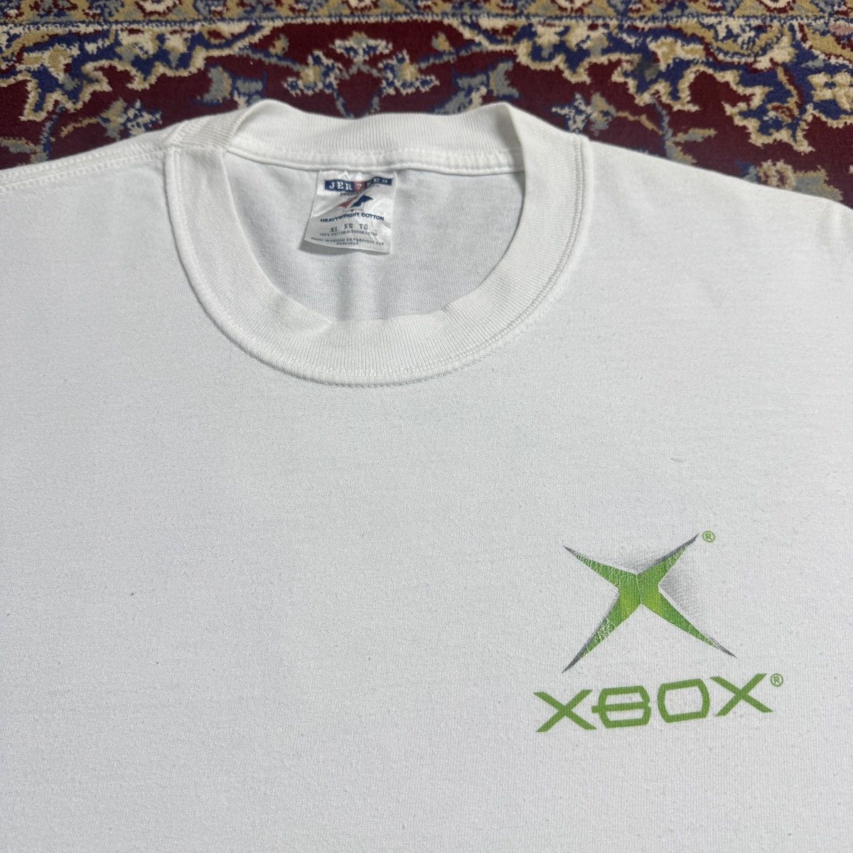 Vintage 2000s XBOX logo video game promo tee Y2K microsoft