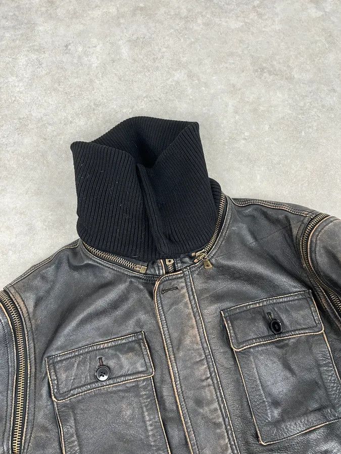 Dolce & Gabbana AW2003 Dolce & Gabbana Brown Faded Zip Bomber Cargo Pocket Jacket Size US M / EU 48-50 / 2 - 9 Thumbnail