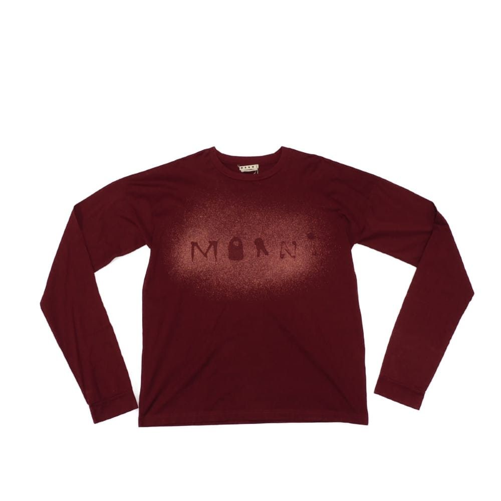 Marni Marni MARNI Graphic Logo Cotton Long Sleeve T Shirt Textile T-Shirts HUMU0169P0 DUTY FREE for USA Size ONE SIZE - 1 Thumbnail
