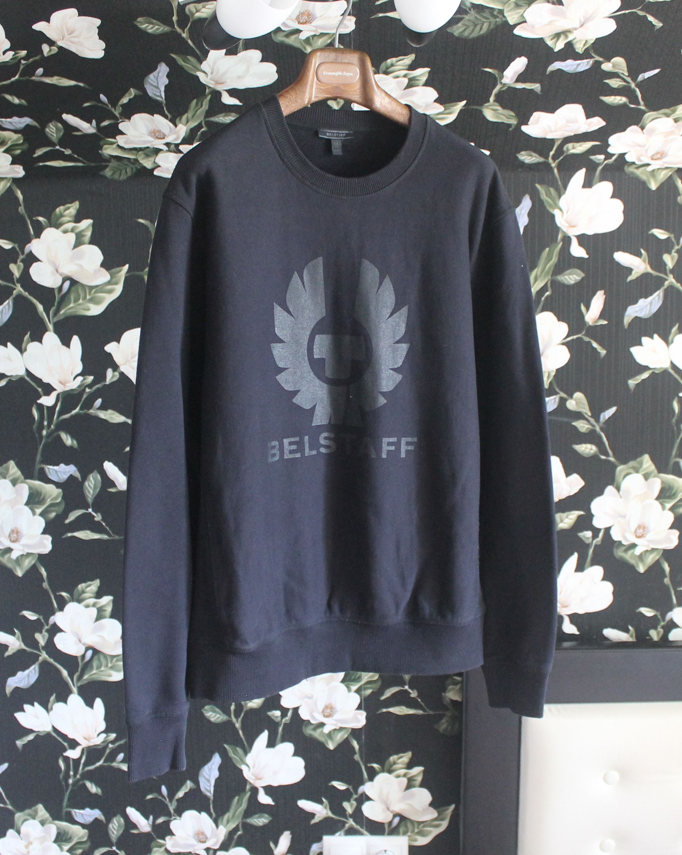 Belstaff Belstaff Big Logo Crewneck Sweatshirts Size US XL / EU 56 / 4 - 1 Thumbnail