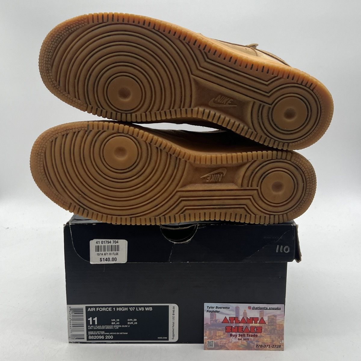 Nike Air Force 1 high 07 lv8 wb flax Size US 11 / EU 44 - 8 Thumbnail