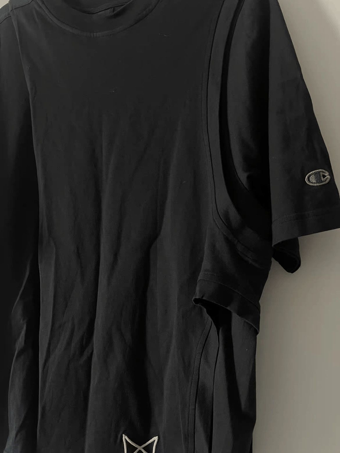 Rick Owens Rick Owens x Champion Layers Tee-2508 Size US XS / EU 42 / 0 - 2 Thumbnail