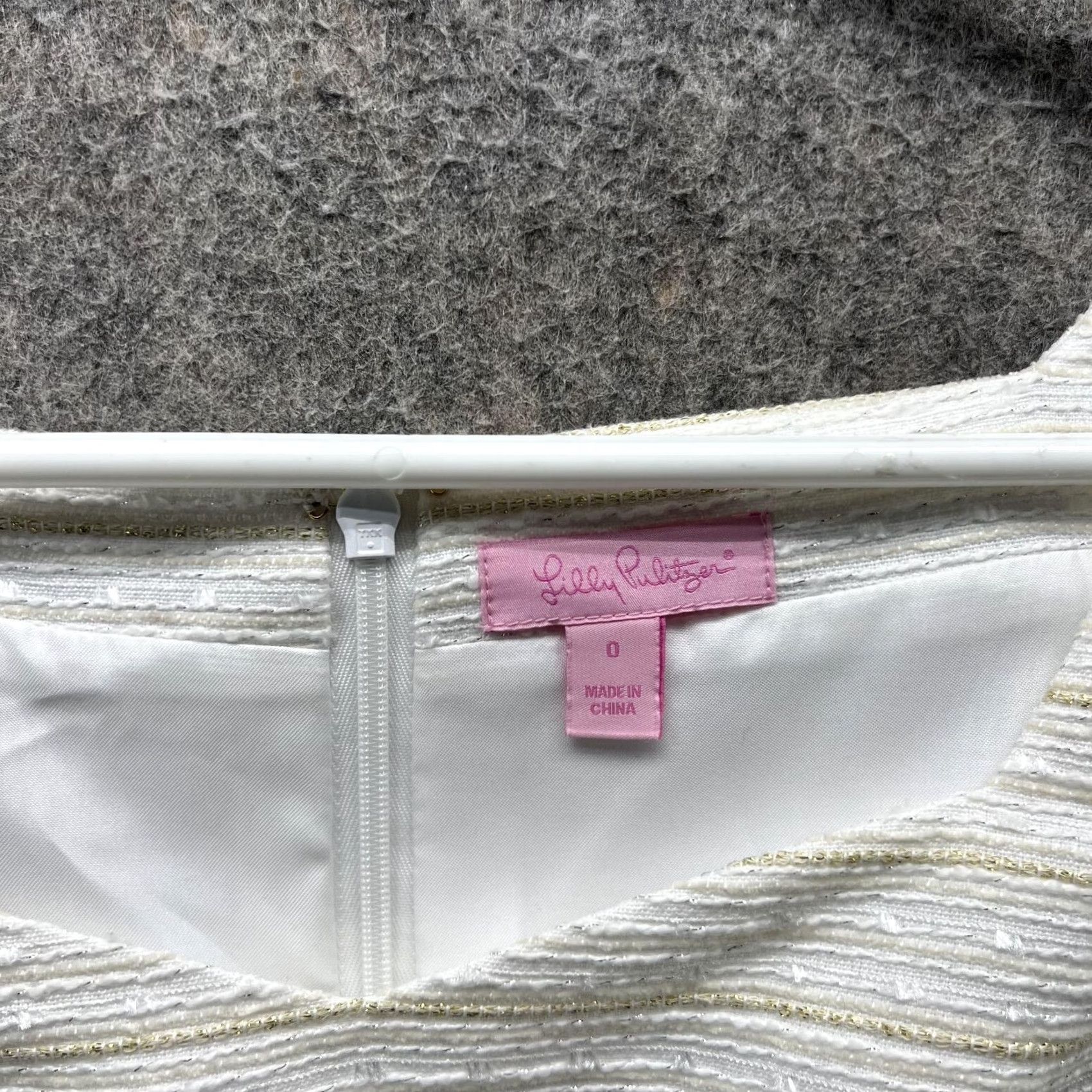 Lilly Pulitzer Lilly Pulitzer Dress Women 0 White Sleeveless Pencil Dress Casual Knit/Cotton Textured Size XS / US 0-2 / IT 36-38 - 5 Thumbnail