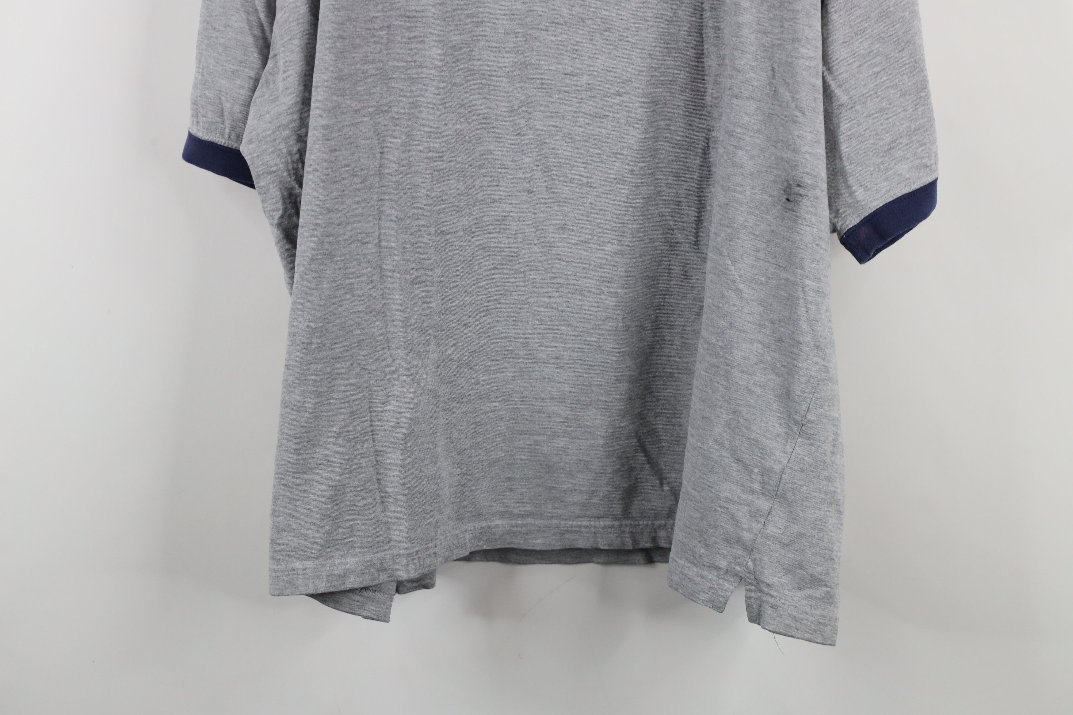 Vintage Vintage 90s University of Michigan Ringer T-Shirt Gray Size US XXL / EU 58 / 5 - 15 Thumbnail