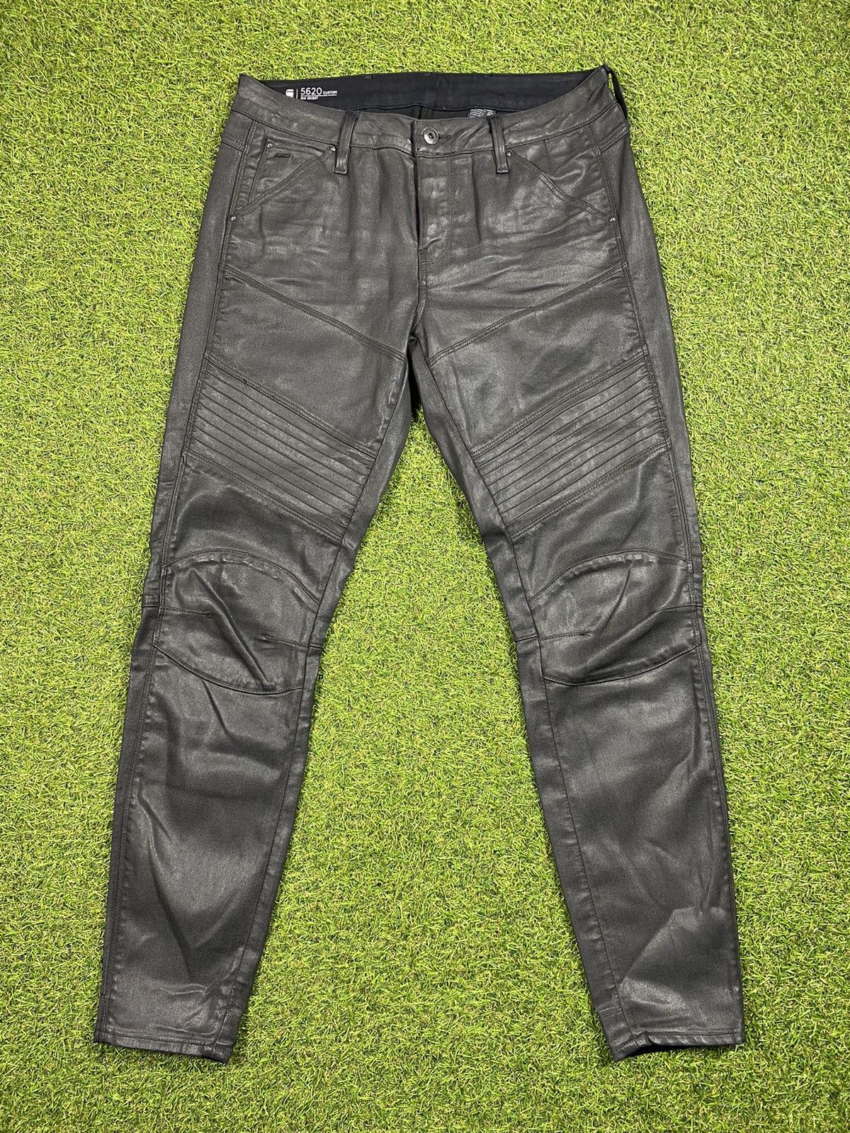 G-Star × Vintage Vintage 90s G Star raw waxed jeans 5620 Mid Skinny Size 30" / US 8 / IT 44 - 1 Thumbnail