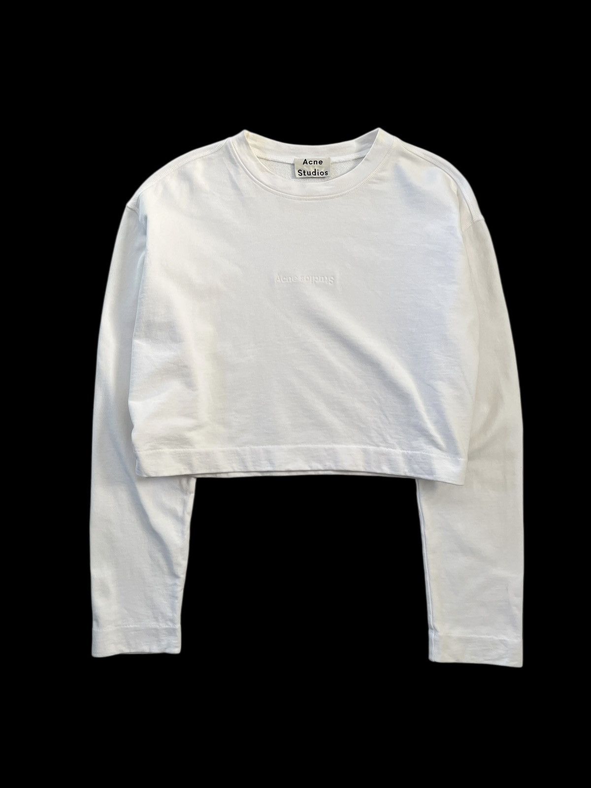 Acne Studios Acne Studios Odice Emboss Cropped Sweater Size M / US 6-8 / IT 42-44 - 3 Thumbnail