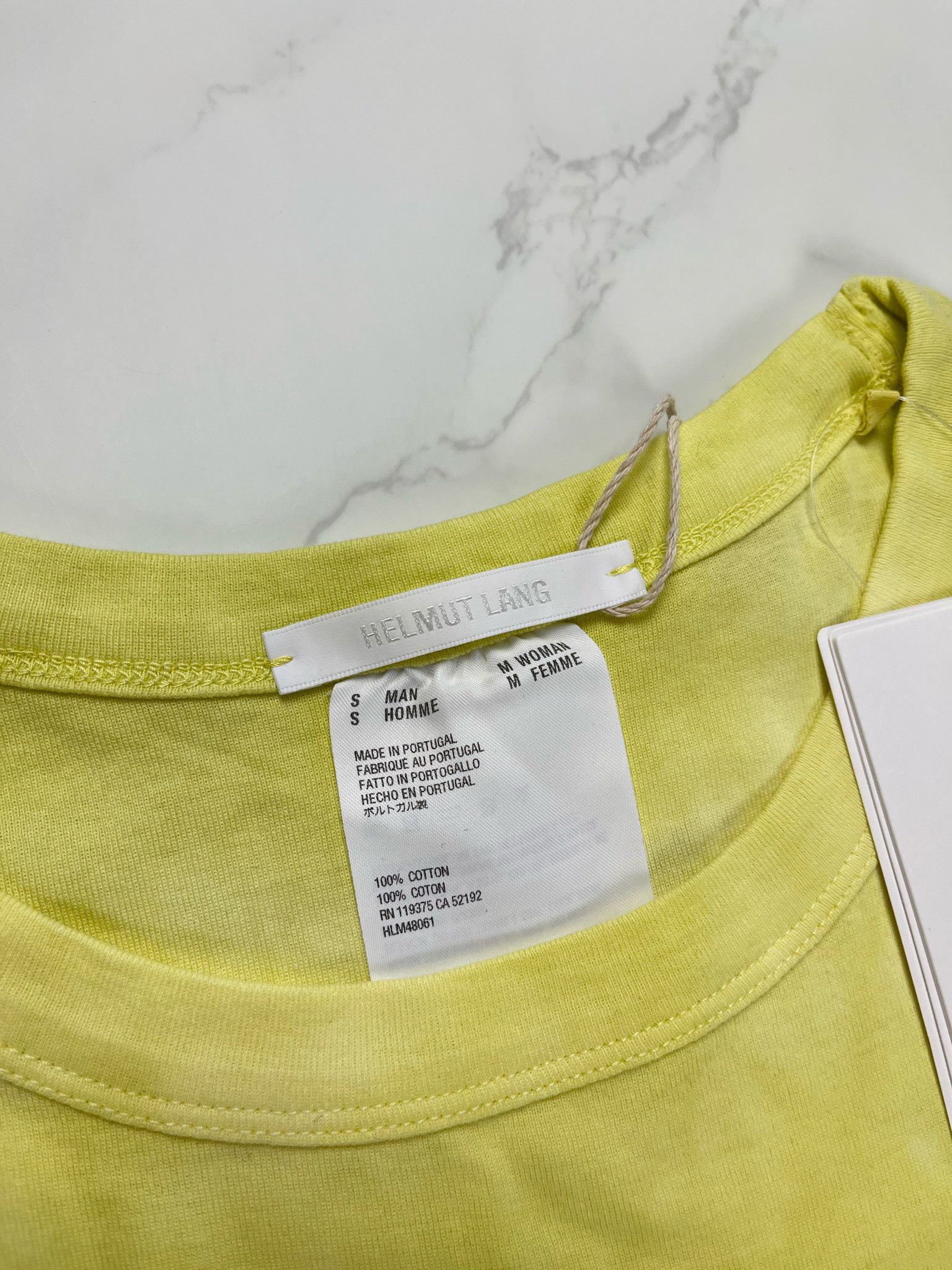 Helmut Lang 🔥75% OFF🔥 [SALE] Helmut Lang Tie Dye Monogram Yellow Tee Size US S / EU 44-46 / 1 - 8 Thumbnail