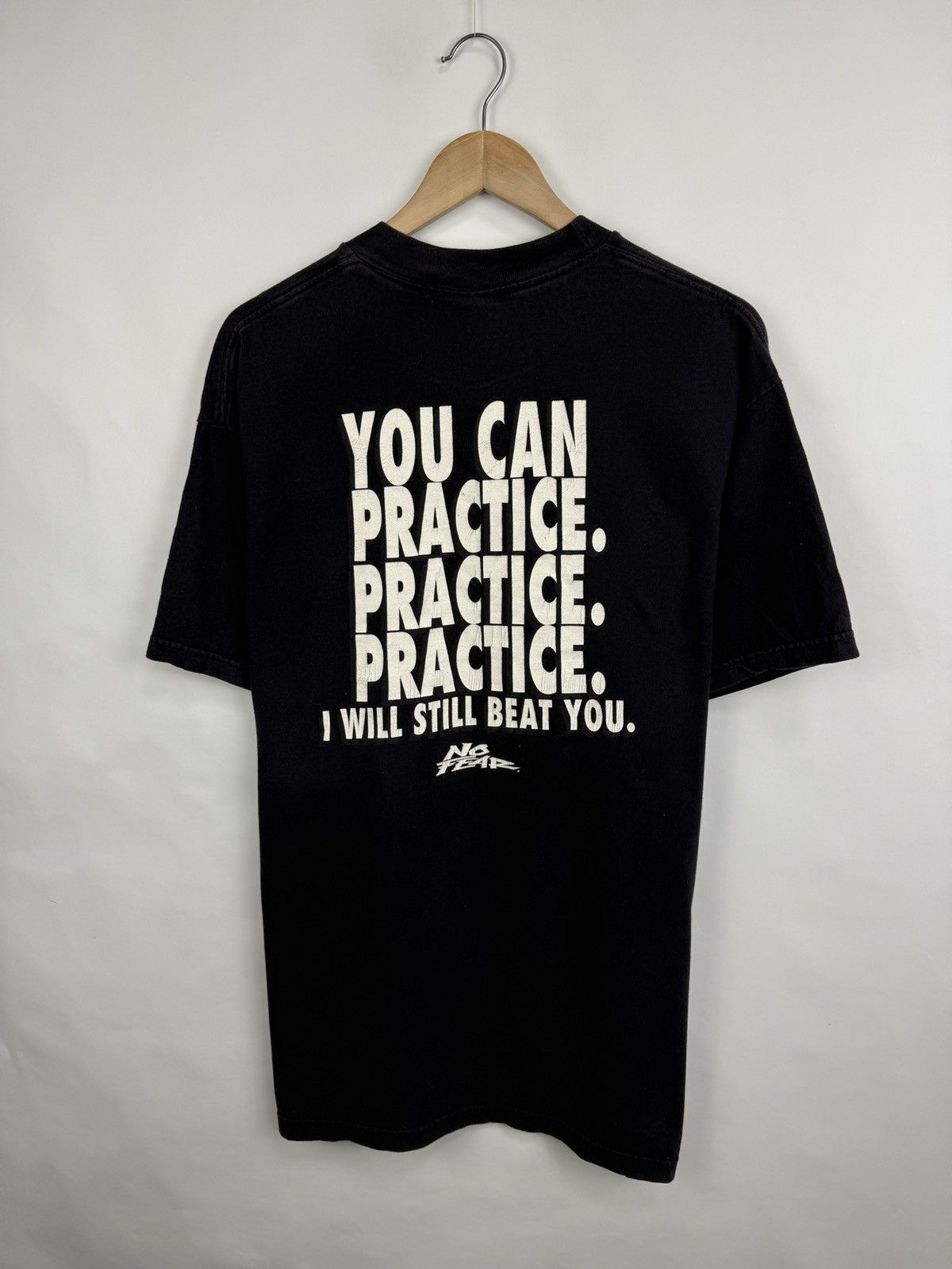 No Fear 🇺🇸💀 Vintage 90s No Fear You Can Practice I Will Still Beat Yo Size US XL / EU 56 / 4 - 3 Thumbnail