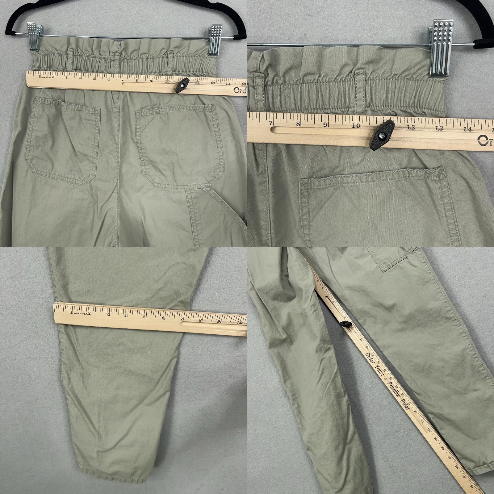 Abercrombie & Fitch Abercrombie & Fitch Pants Womens Small Sage Green Paperbag Utility Joggers Size 28" / US 6 / IT 42 - 8 Thumbnail
