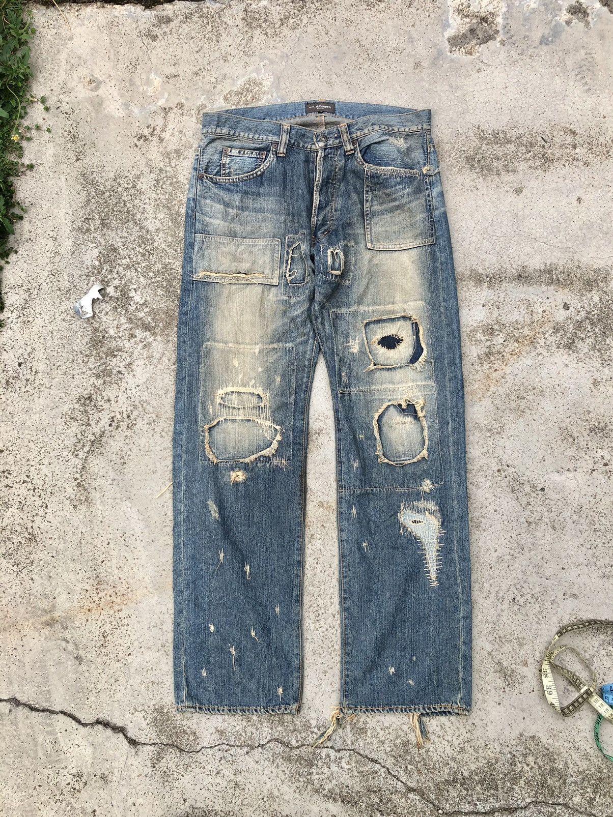 Hypebeast BORO RUSTY DENIM BY US BOARDER DENIM Size US 33 - 1 Thumbnail