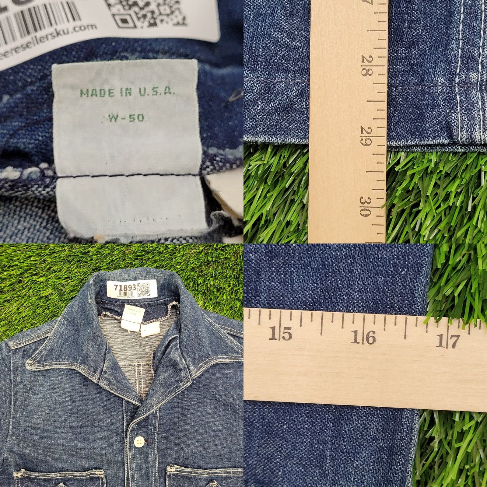 Wrangler VINTAGE Wrangler Jacket XS 80s Dark-Wash Denim Long Sleeve Men Size US XS / EU 42 / 0 - 8 Thumbnail