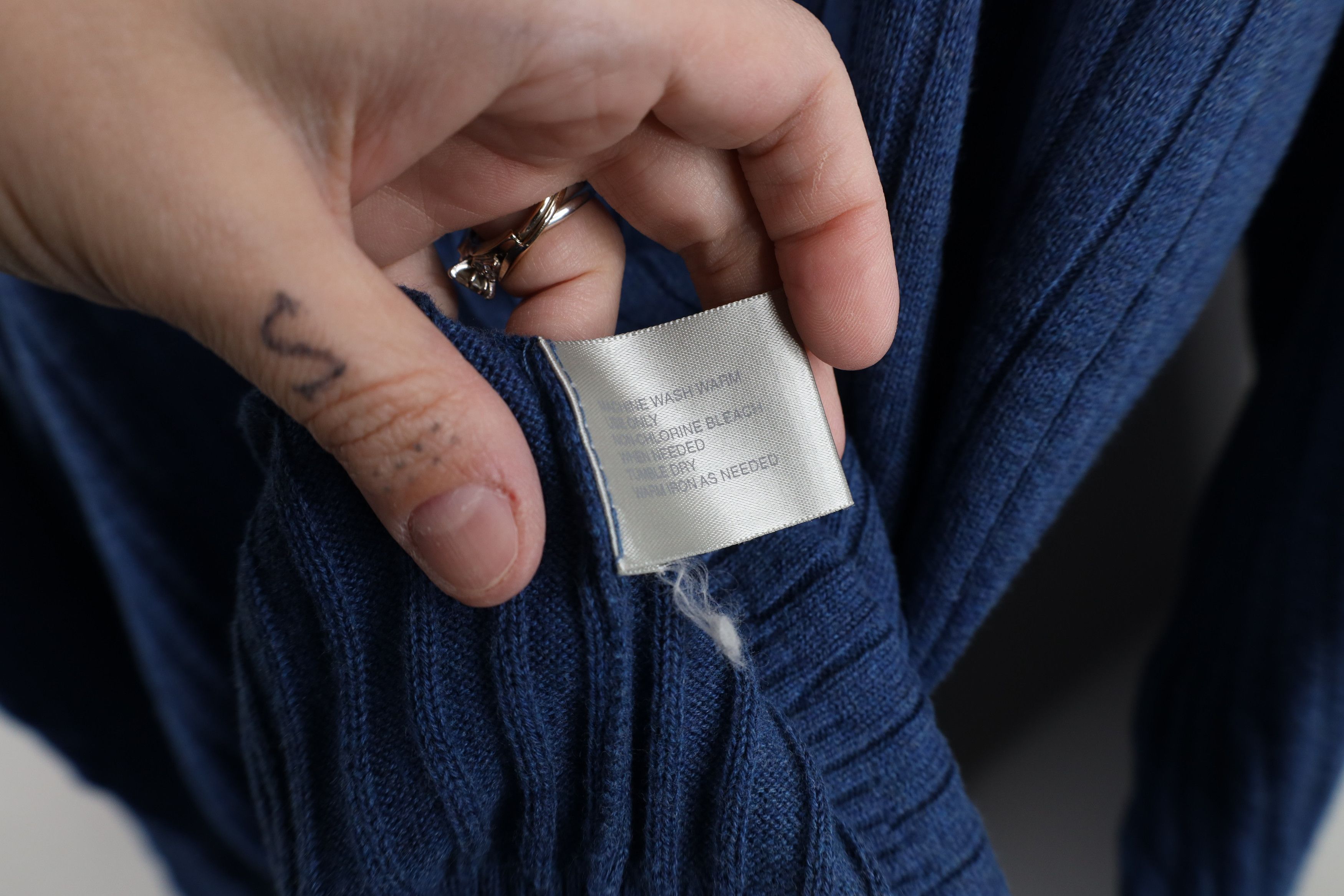 Vintage Vintage 90s Streetwear Knit Collared Polo Sweater Blue Size US XXL / EU 58 / 5 - 8 Thumbnail