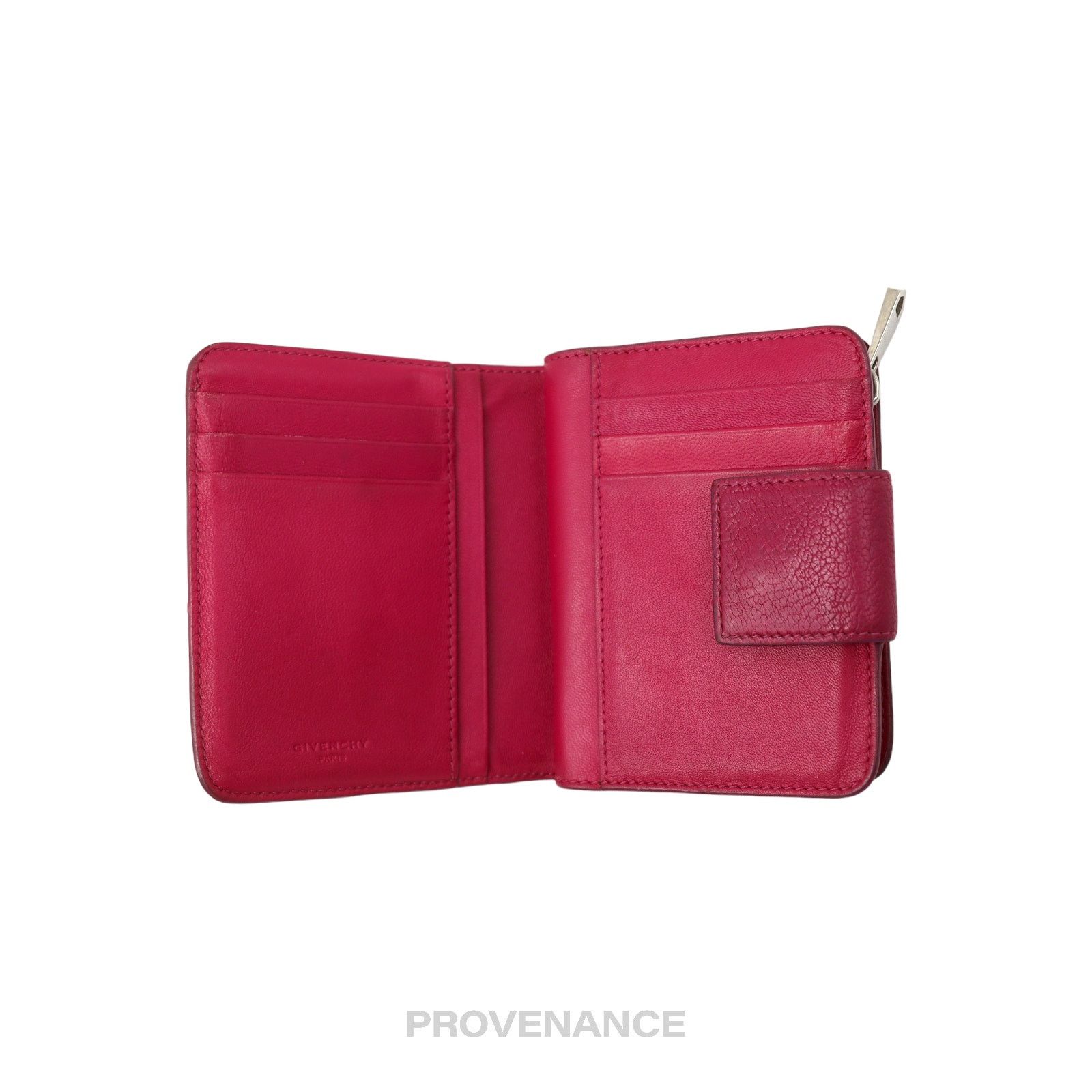 Givenchy 🔴 Givenchy Compact Snap Wallet - Pink Leather Size ONE SIZE - 6 Thumbnail