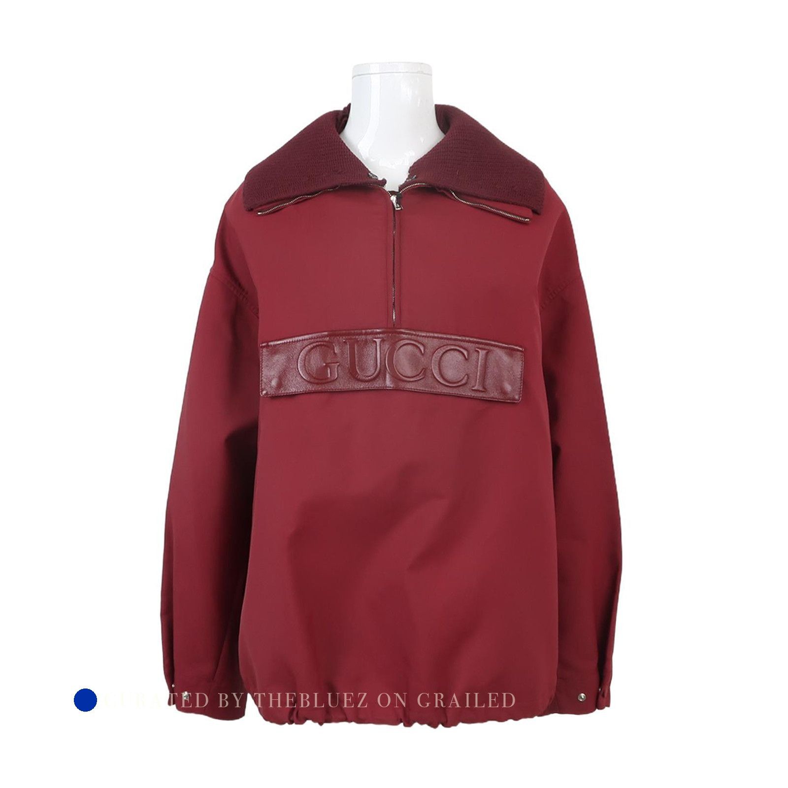 Gucci Red Quarter-Zip Sweatshirt Size US XXS / EU 40 - 1 Thumbnail