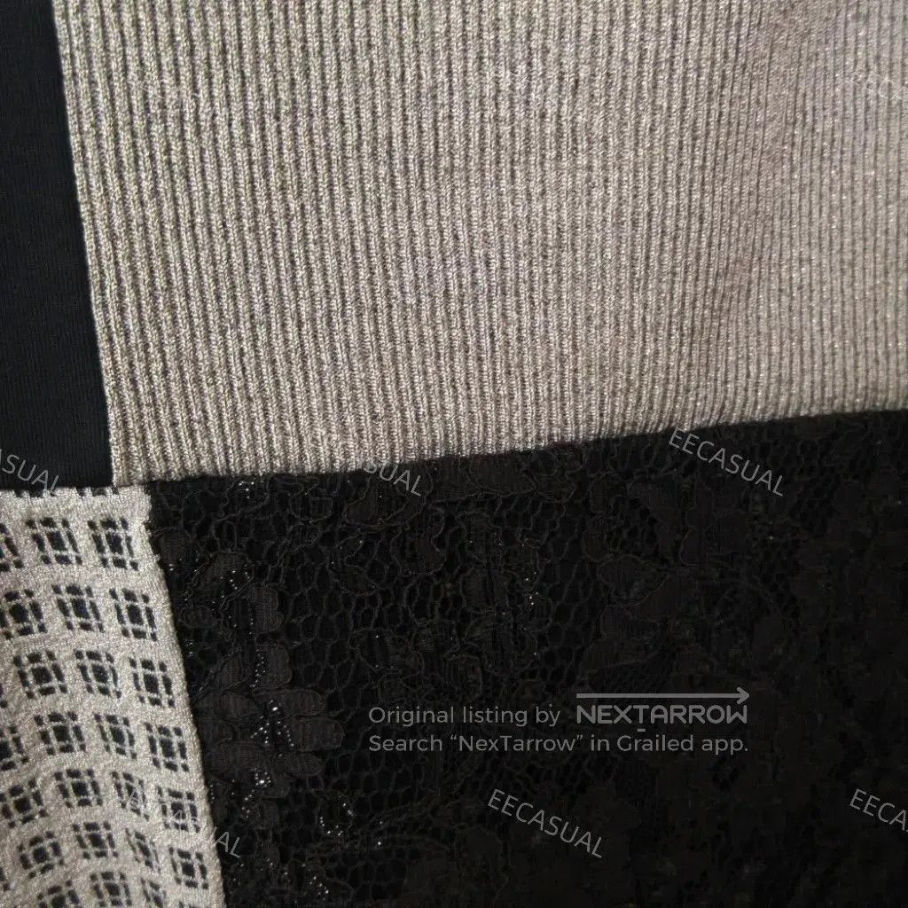 Comme des Garcons Color Block High Neck Long Sleeve Top. Size M / US 6-8 / IT 42-44 - 8 Thumbnail