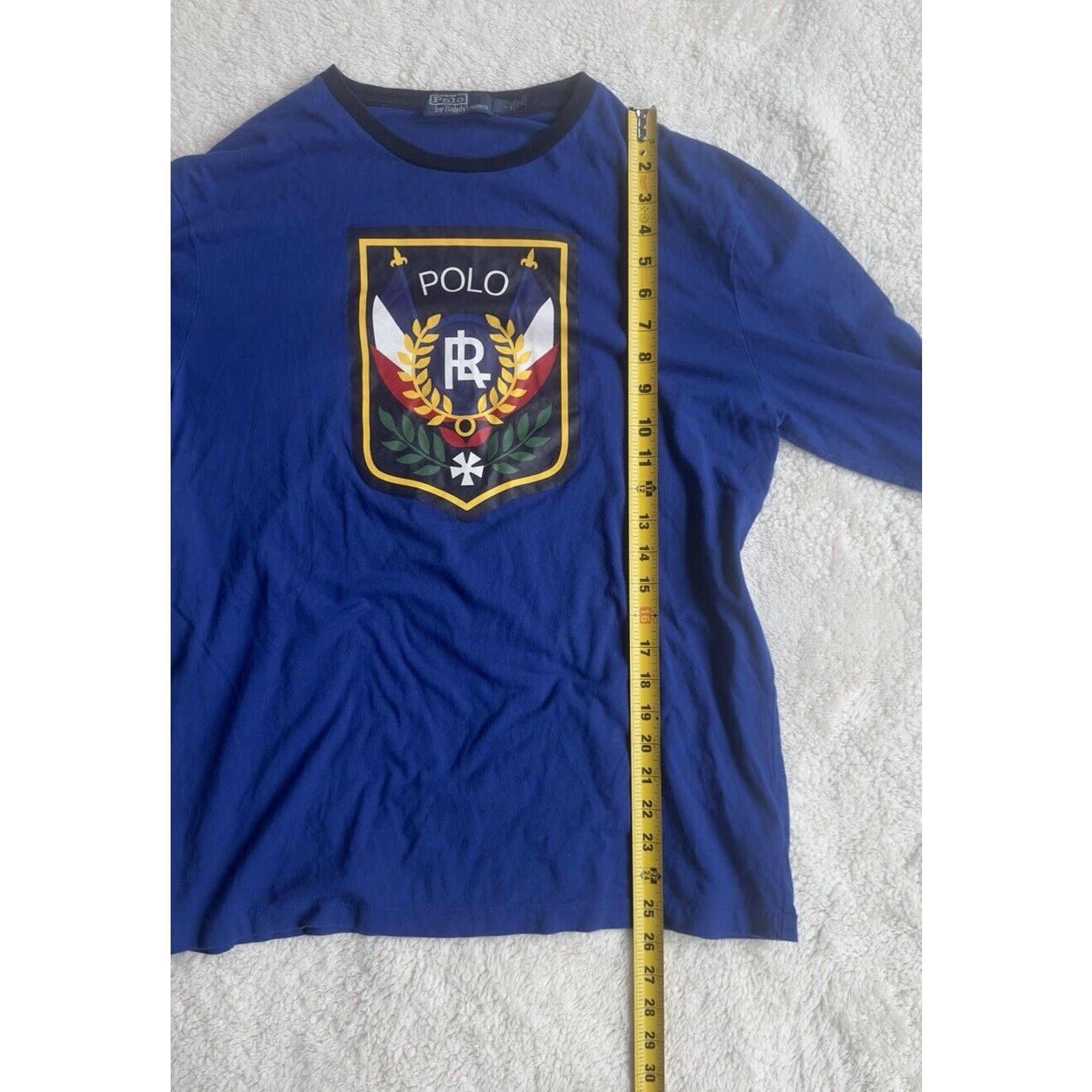 Ralph Lauren Polo Ralph Lauren Mens M Blue Long Sleeve Shirt Uni Crest Size US M / EU 48-50 / 2 - 6 Thumbnail